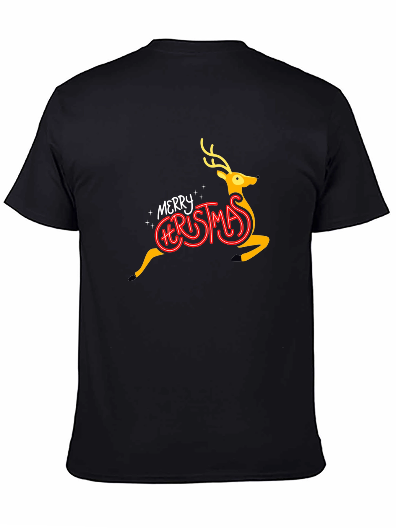 Merry Christmas Reindeer Graphic Tee