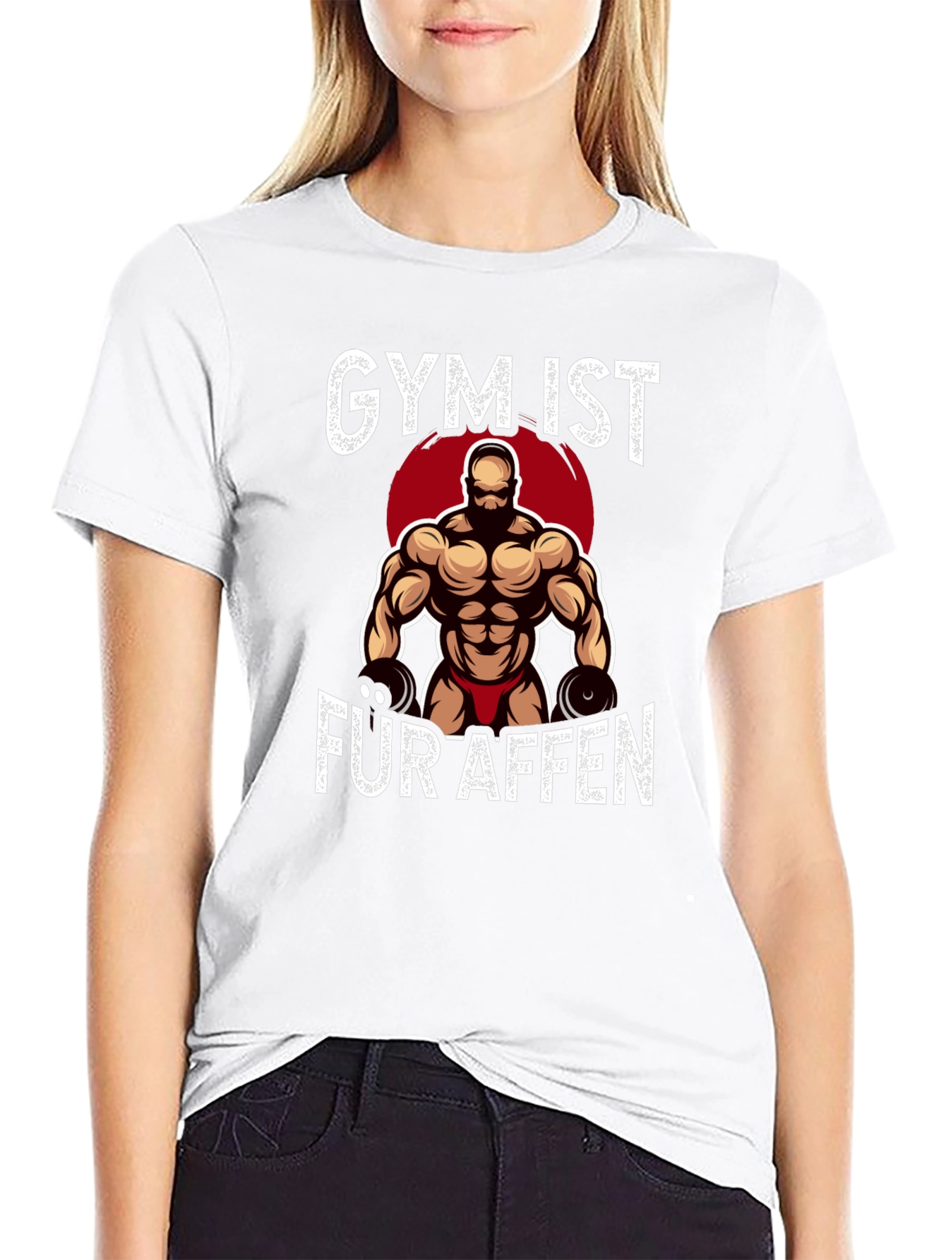 Gym Ist Fur Affen Graphic T-Shirt