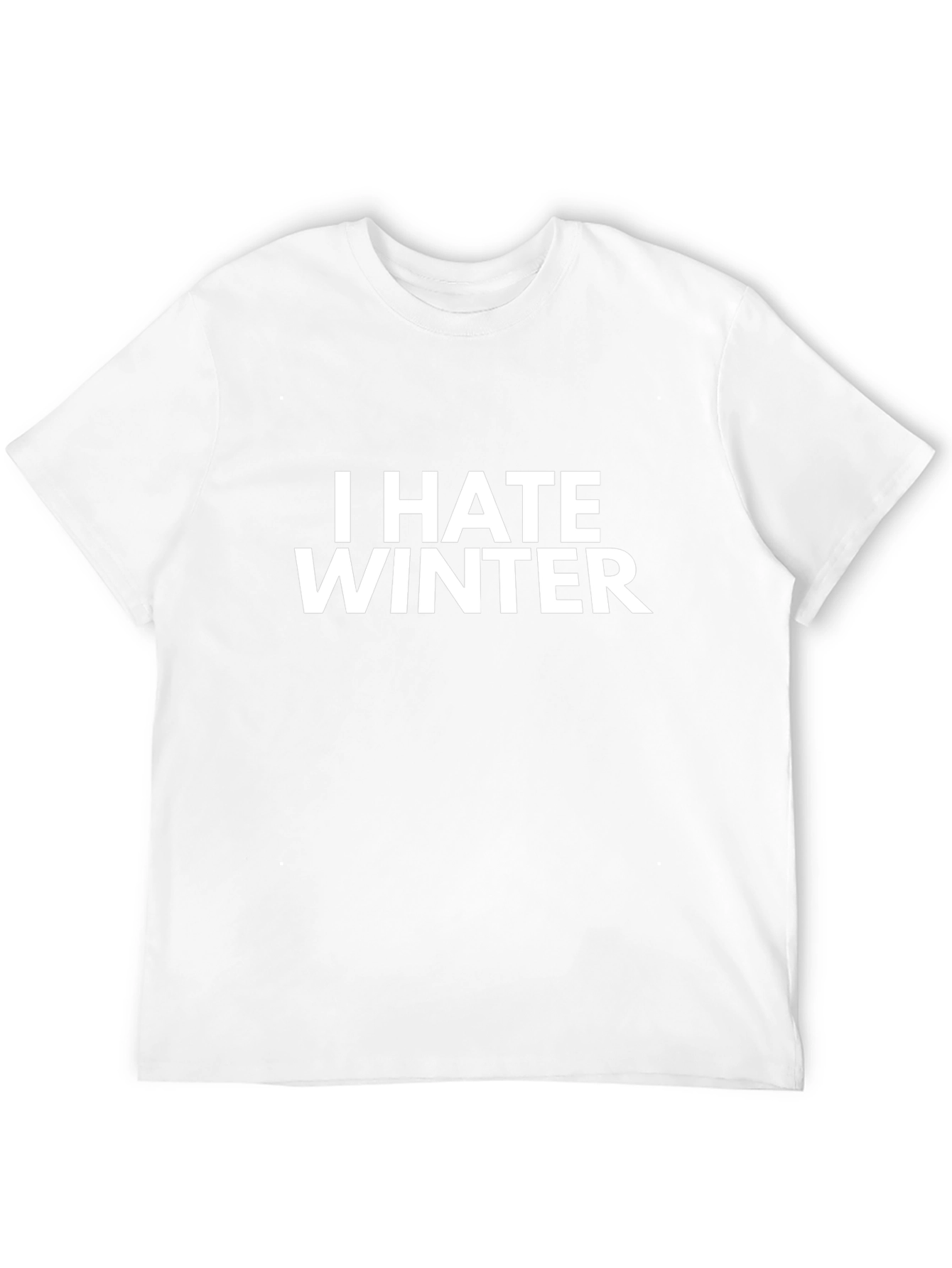 I Hate Winter Black Graphic Tee