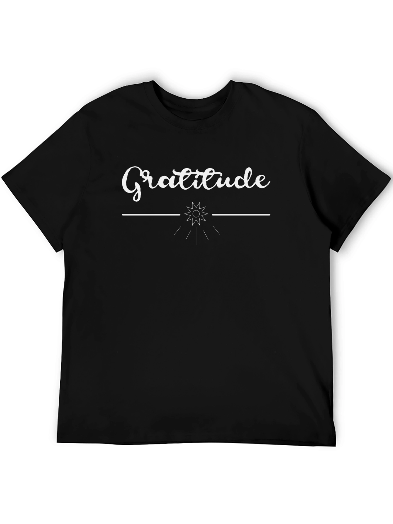 Gratitude Graphic T-Shirt - Unisex Black Tee