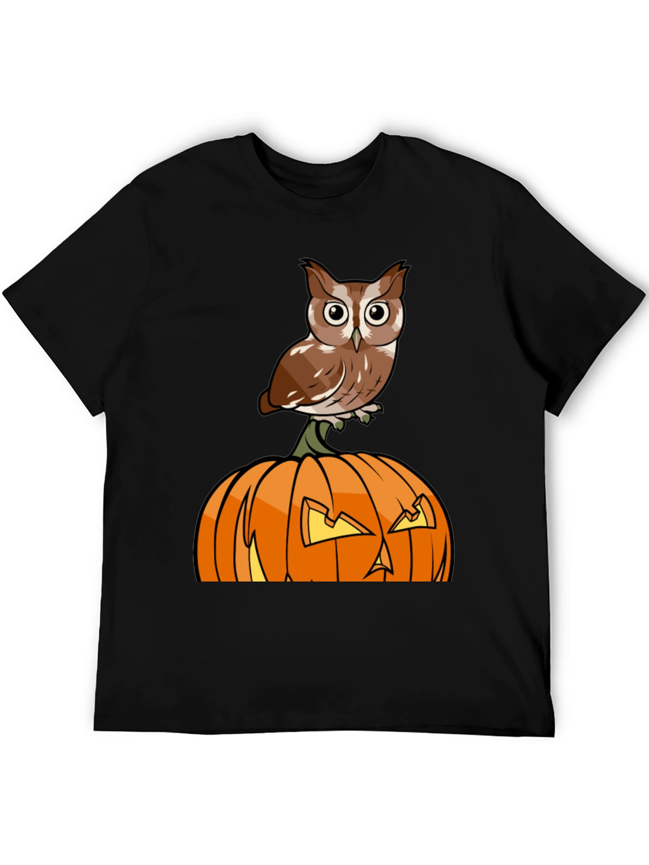 Owl on Pumpkin Halloween T-Shirt