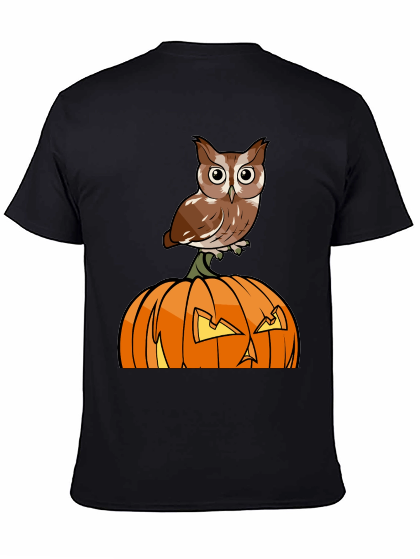 Owl on Pumpkin Halloween T-Shirt