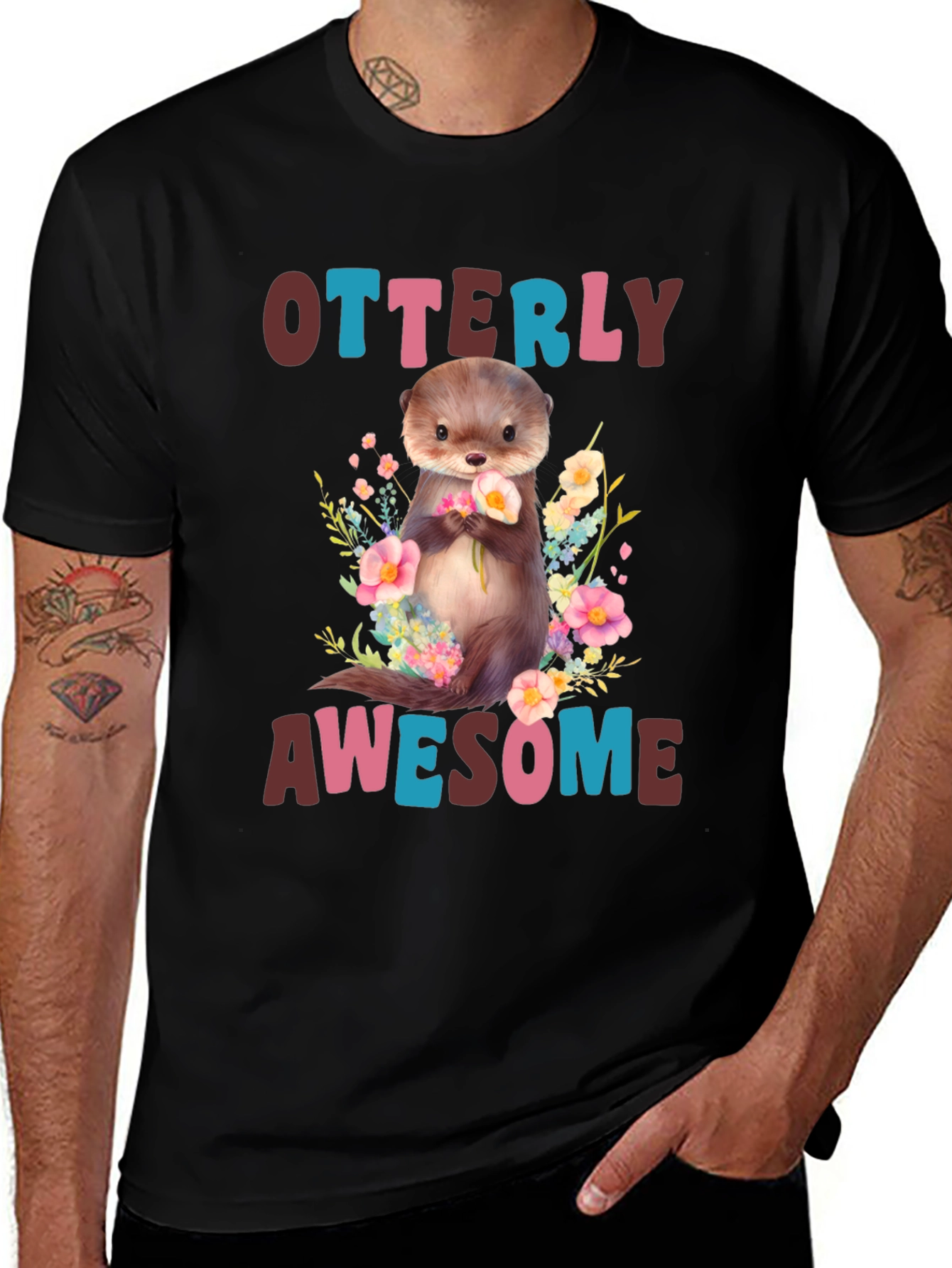 Otterly Awesome Graphic T-Shirt