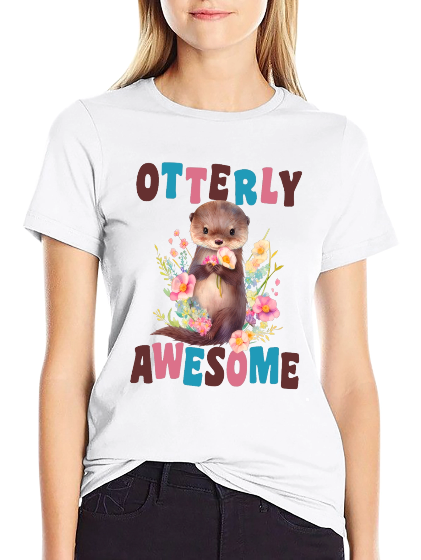 Otterly Awesome Graphic T-Shirt