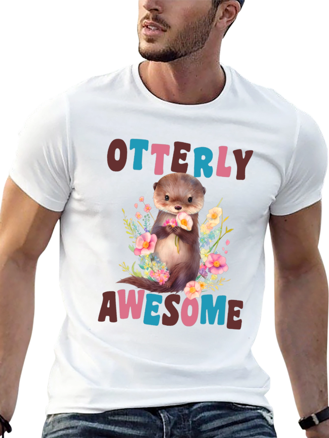 Otterly Awesome Graphic T-Shirt