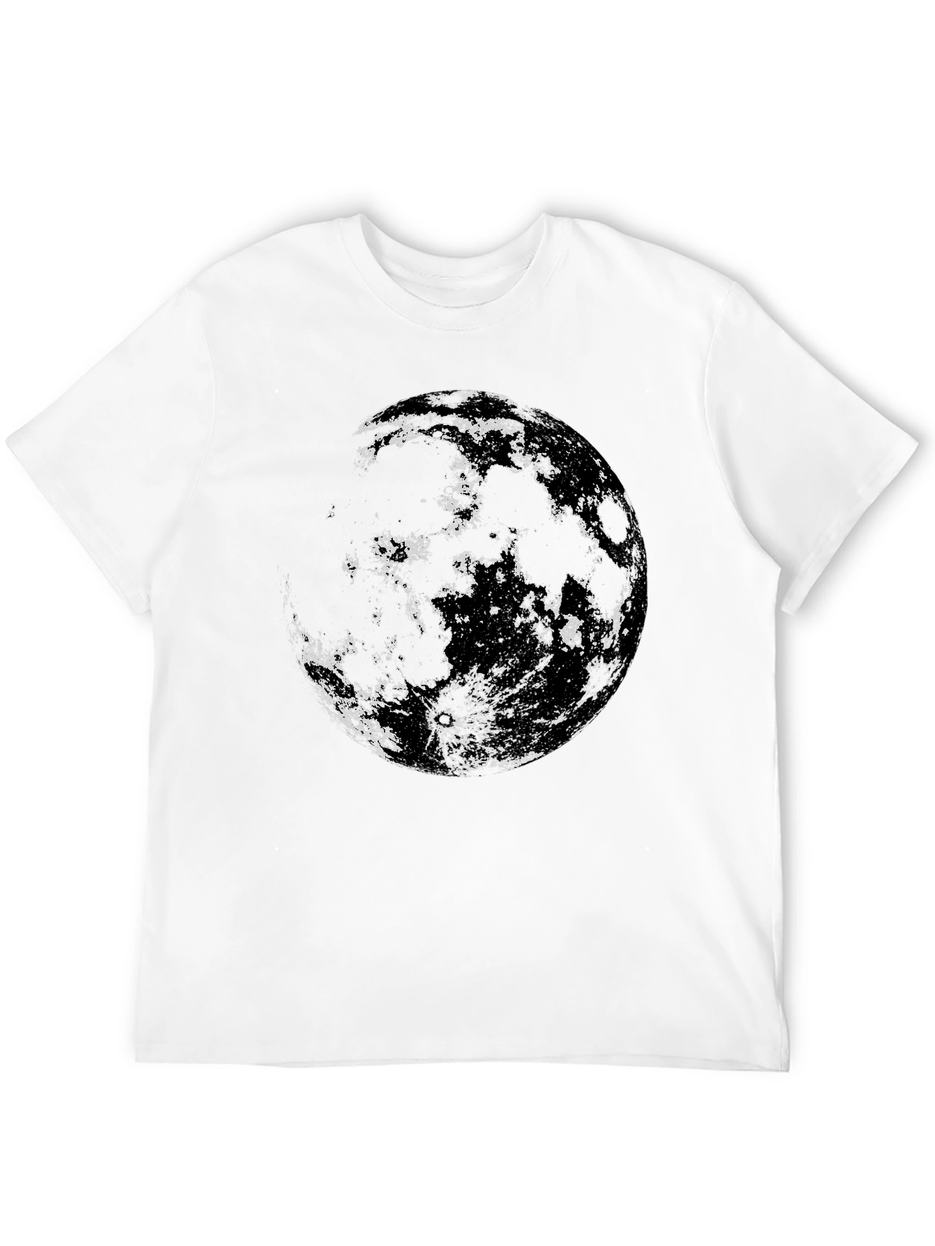 Lunar Sphere Graphic Tee - Black Cotton Blend