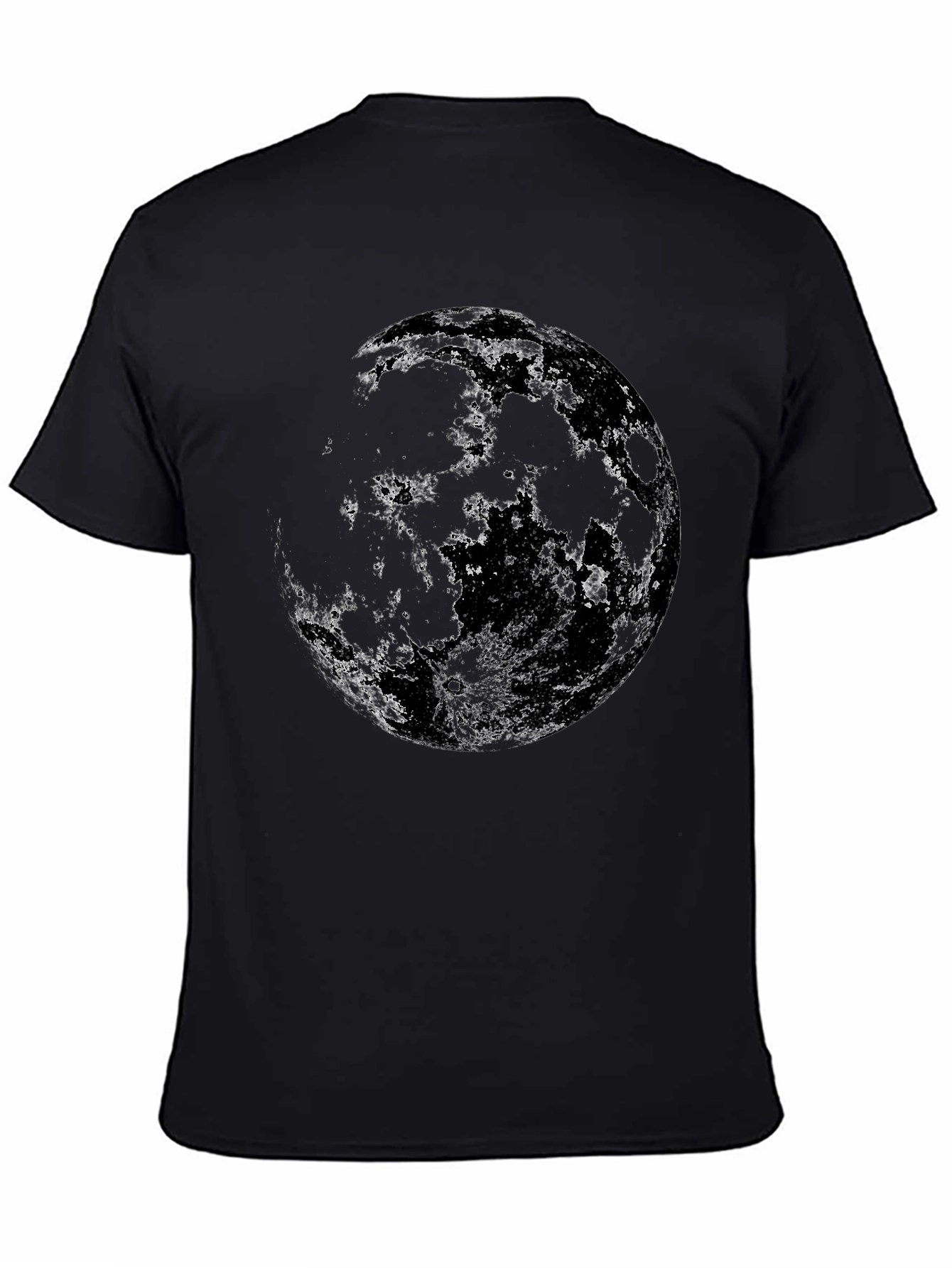 Lunar Sphere Graphic Tee - Black Cotton Blend