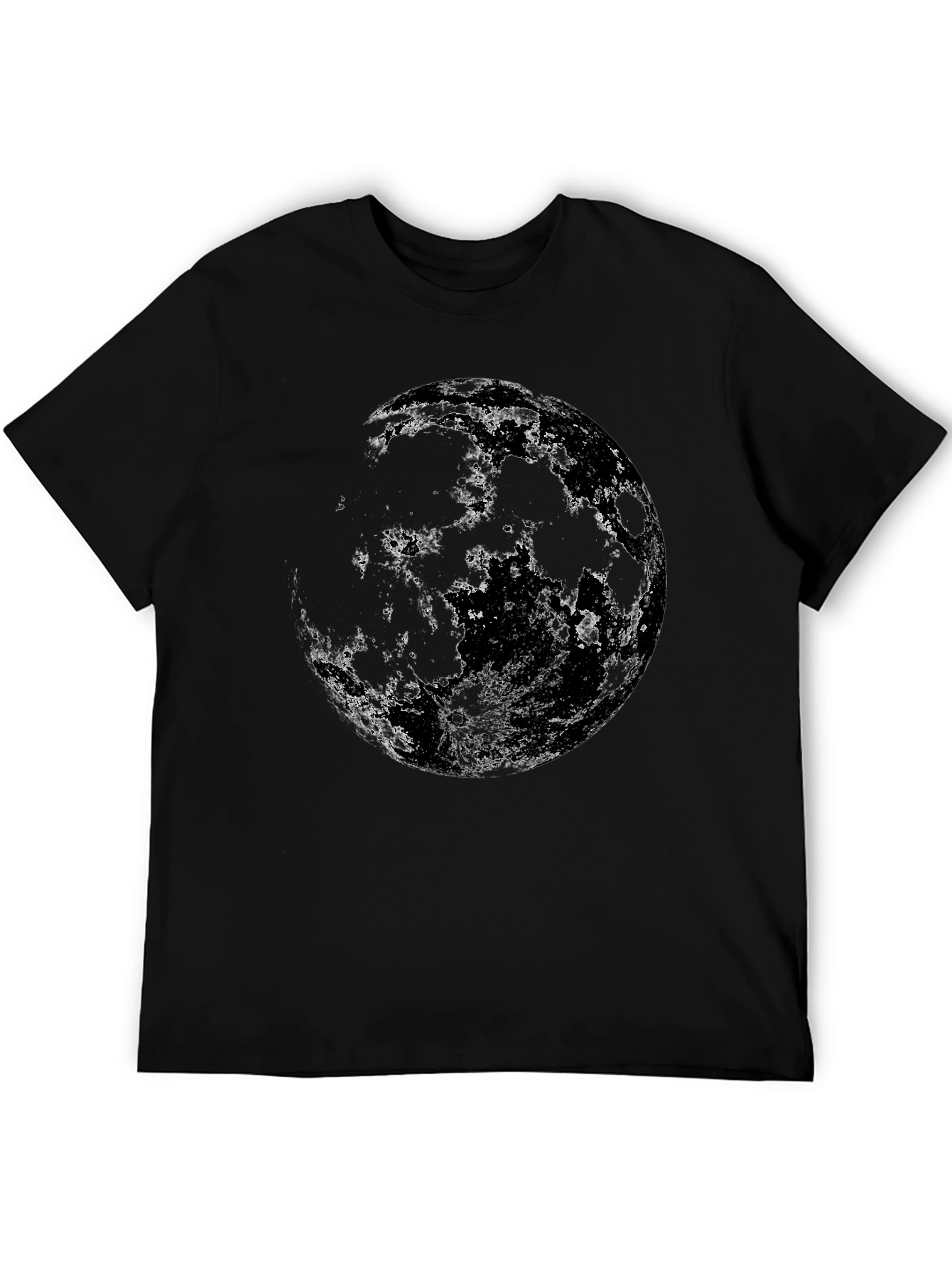 Lunar Sphere Graphic Tee - Black Cotton Blend