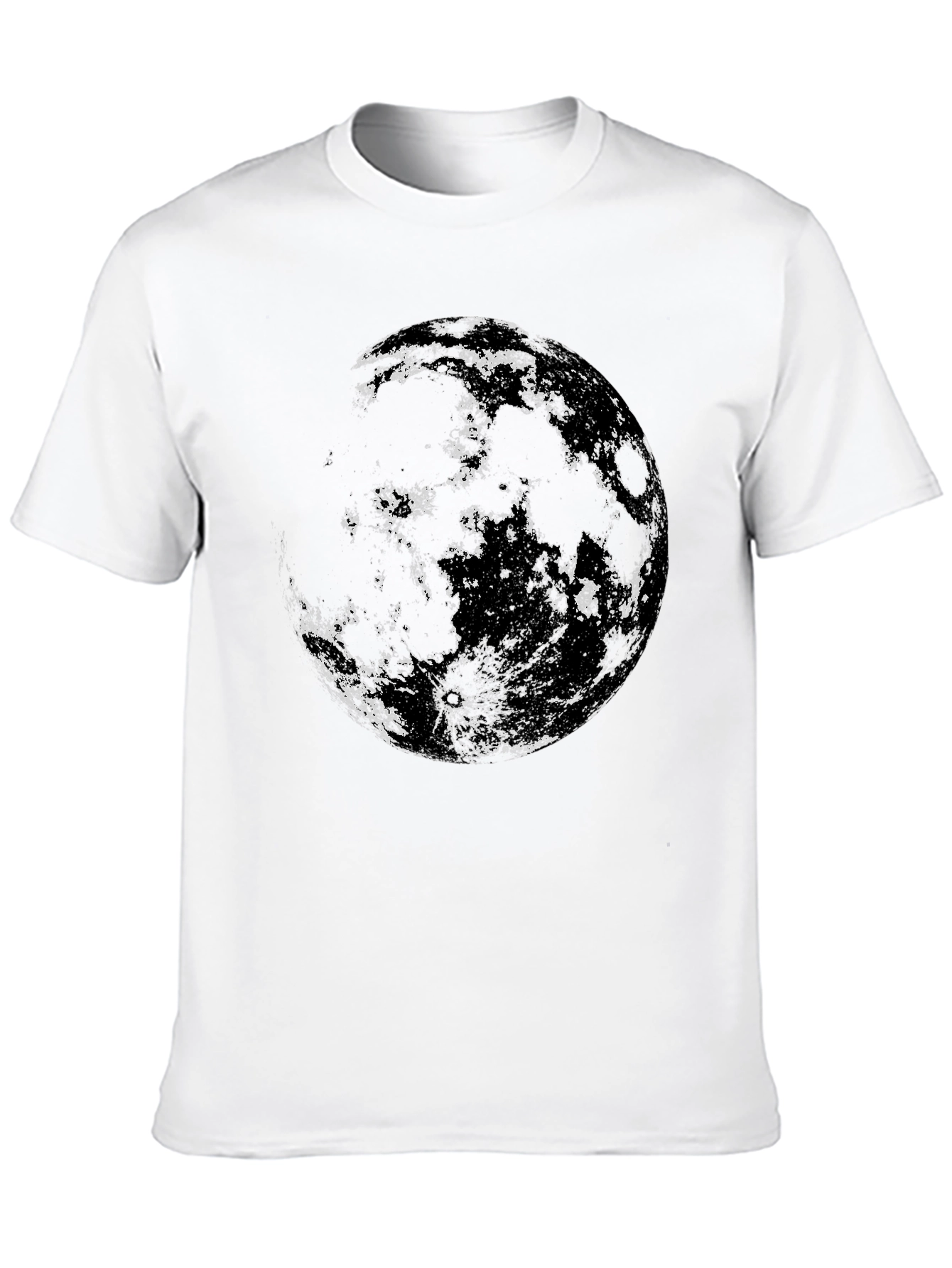 Lunar Sphere Graphic Tee - Black Cotton Blend