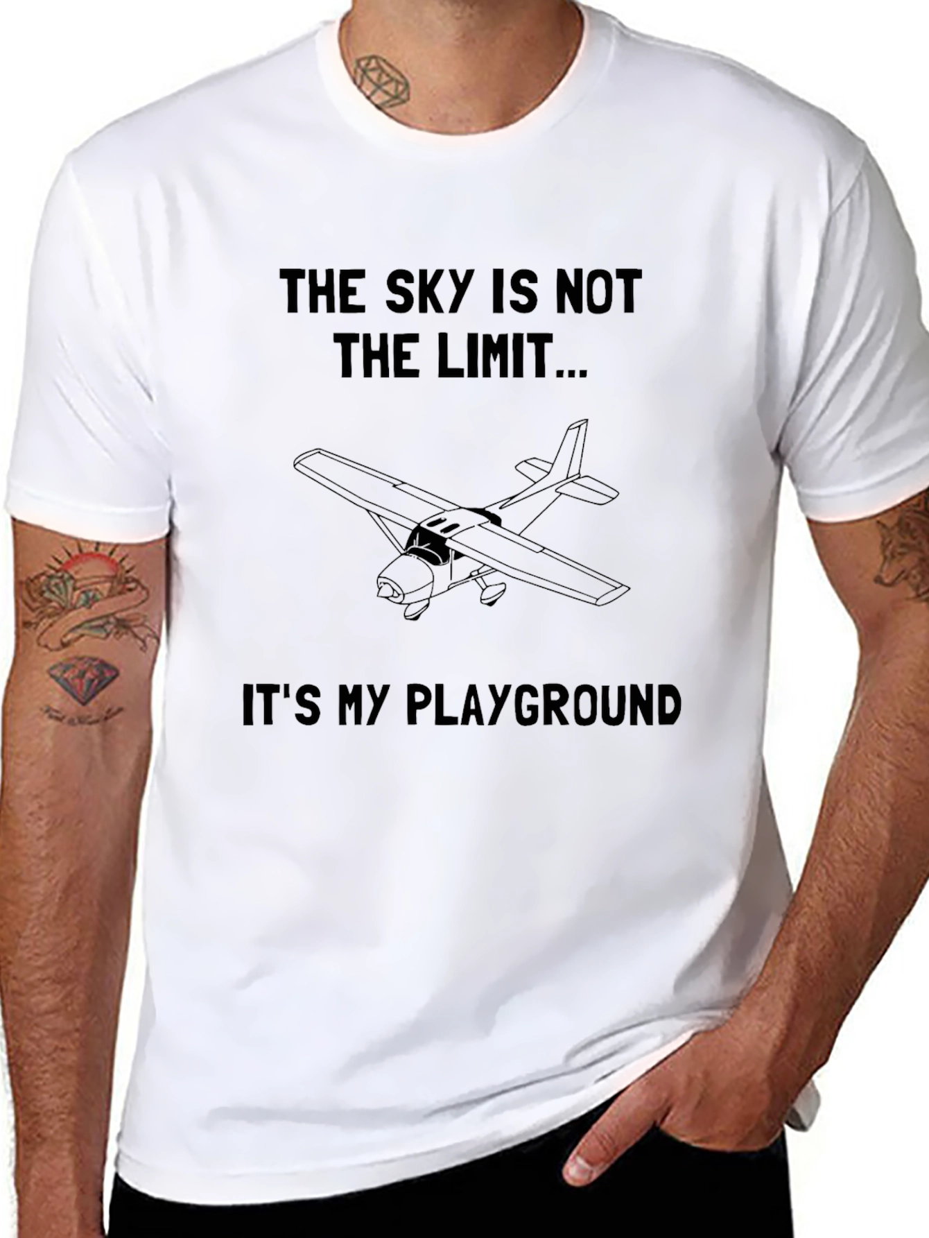 Skys The Limit Airplane T-Shirt