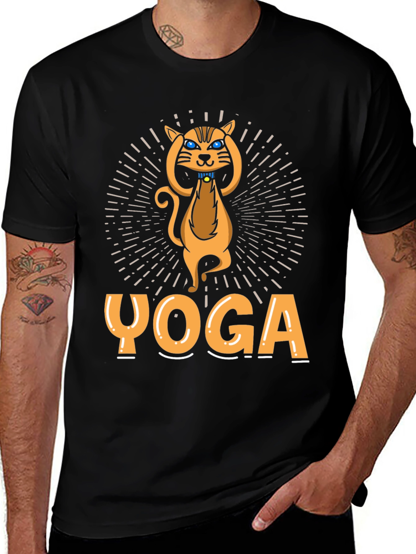 Yoga Cat Graphic T-Shirt - Unisex