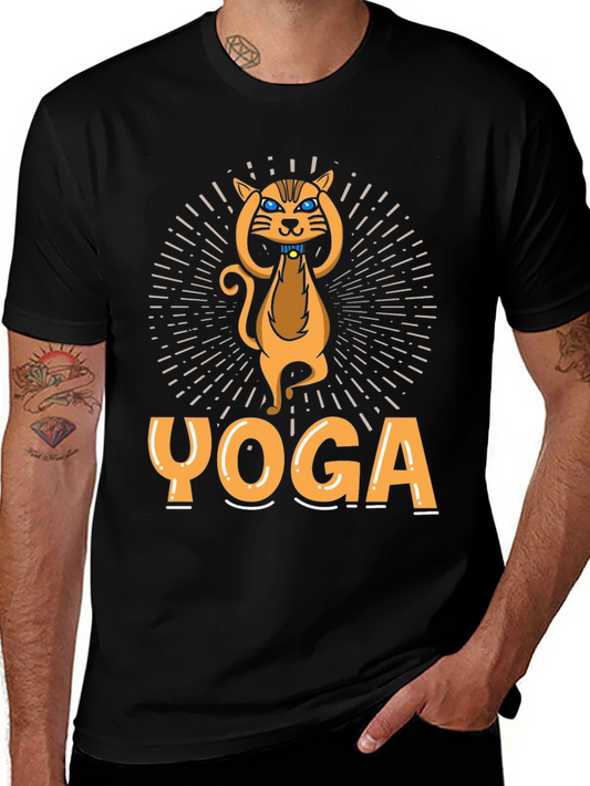 Yoga Cat Graphic T-Shirt - Unisex