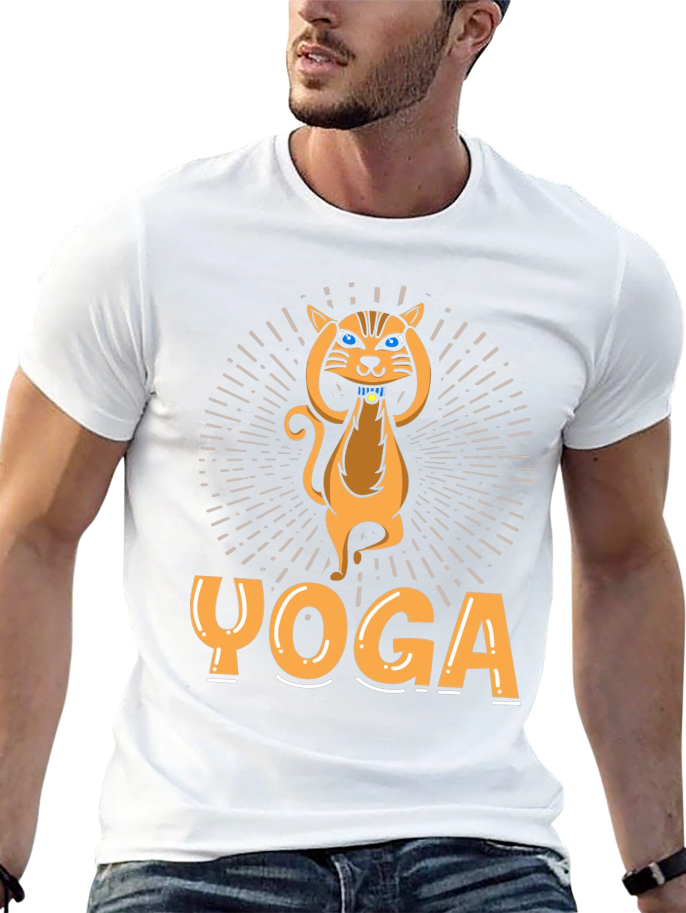 Yoga Cat Graphic T-Shirt - Unisex