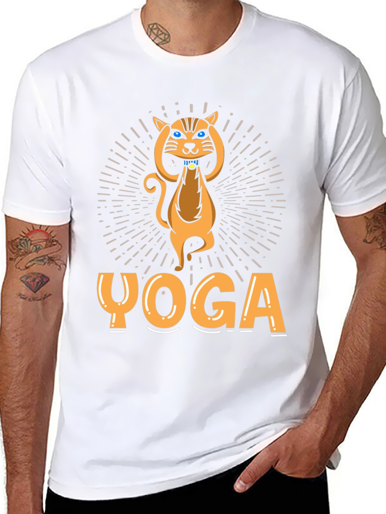 Yoga Cat Graphic T-Shirt - Unisex