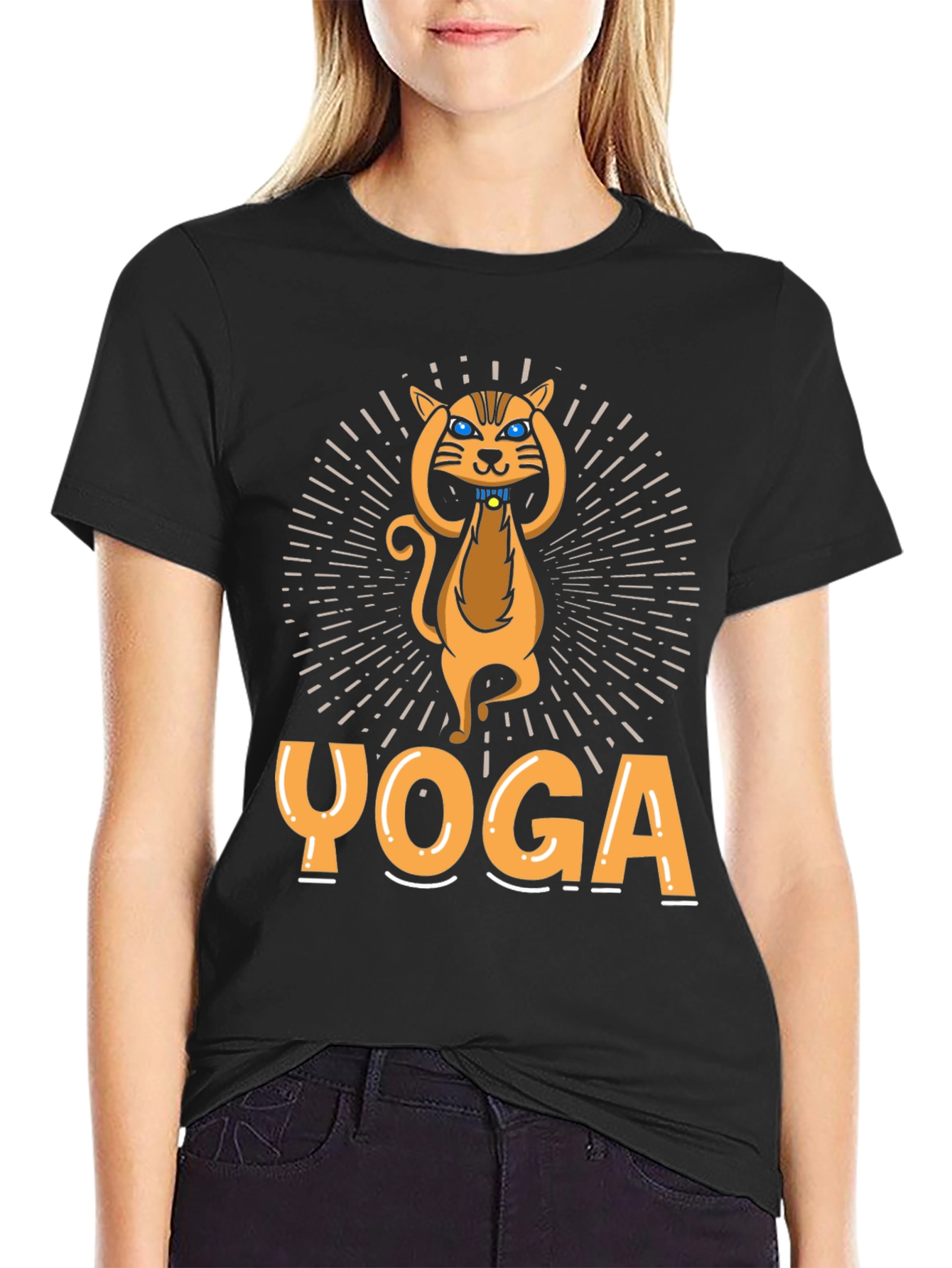 Yoga Cat Graphic T-Shirt - Unisex