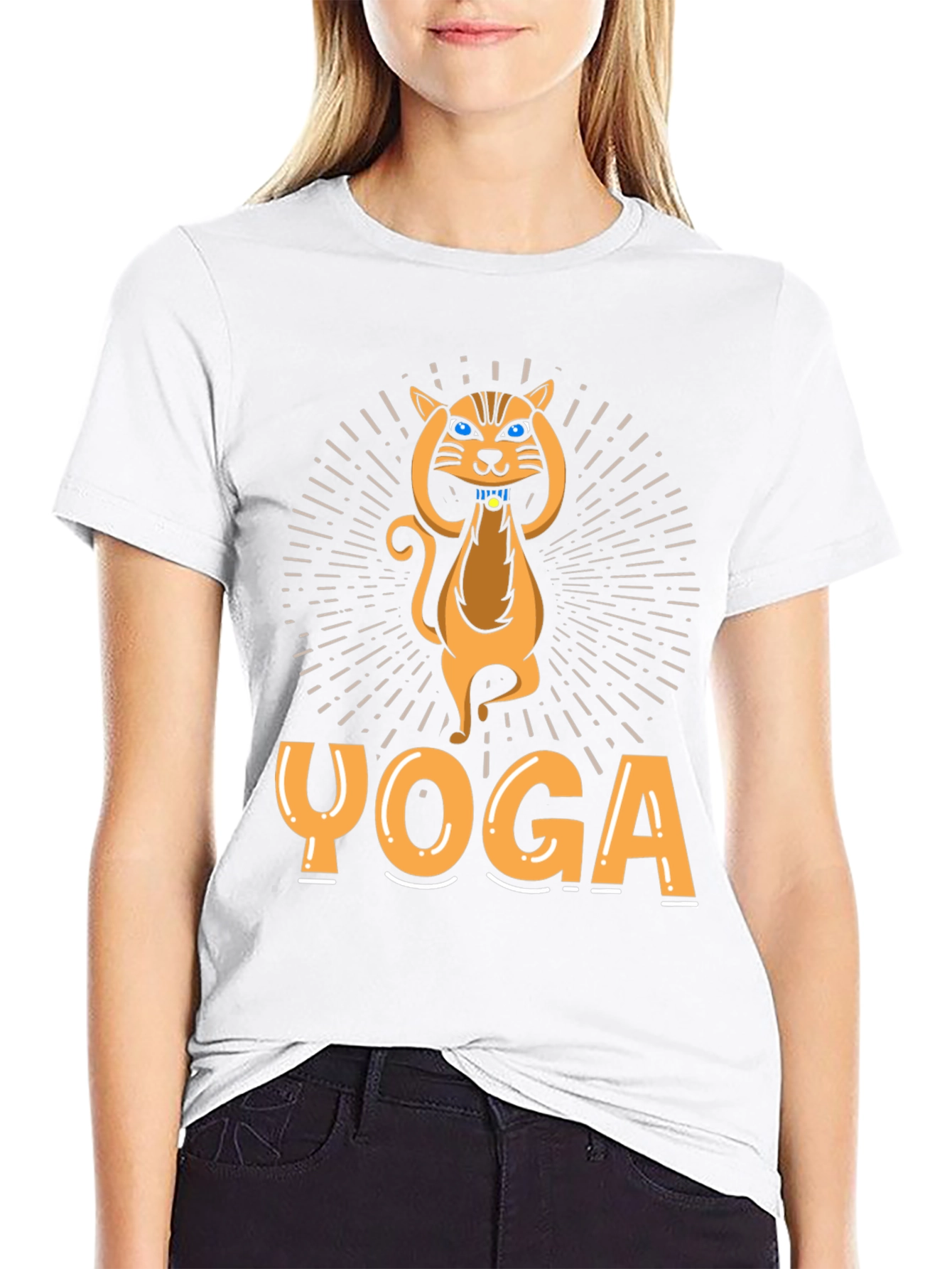 Yoga Cat Graphic T-Shirt - Unisex