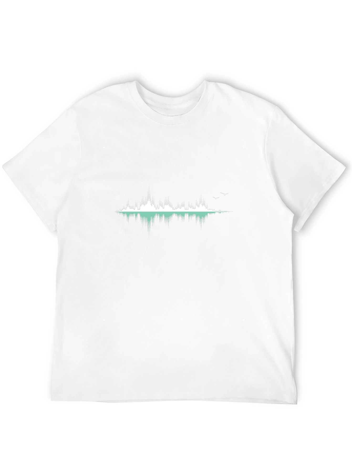 Modern Cityscape Reflection Graphic Tee