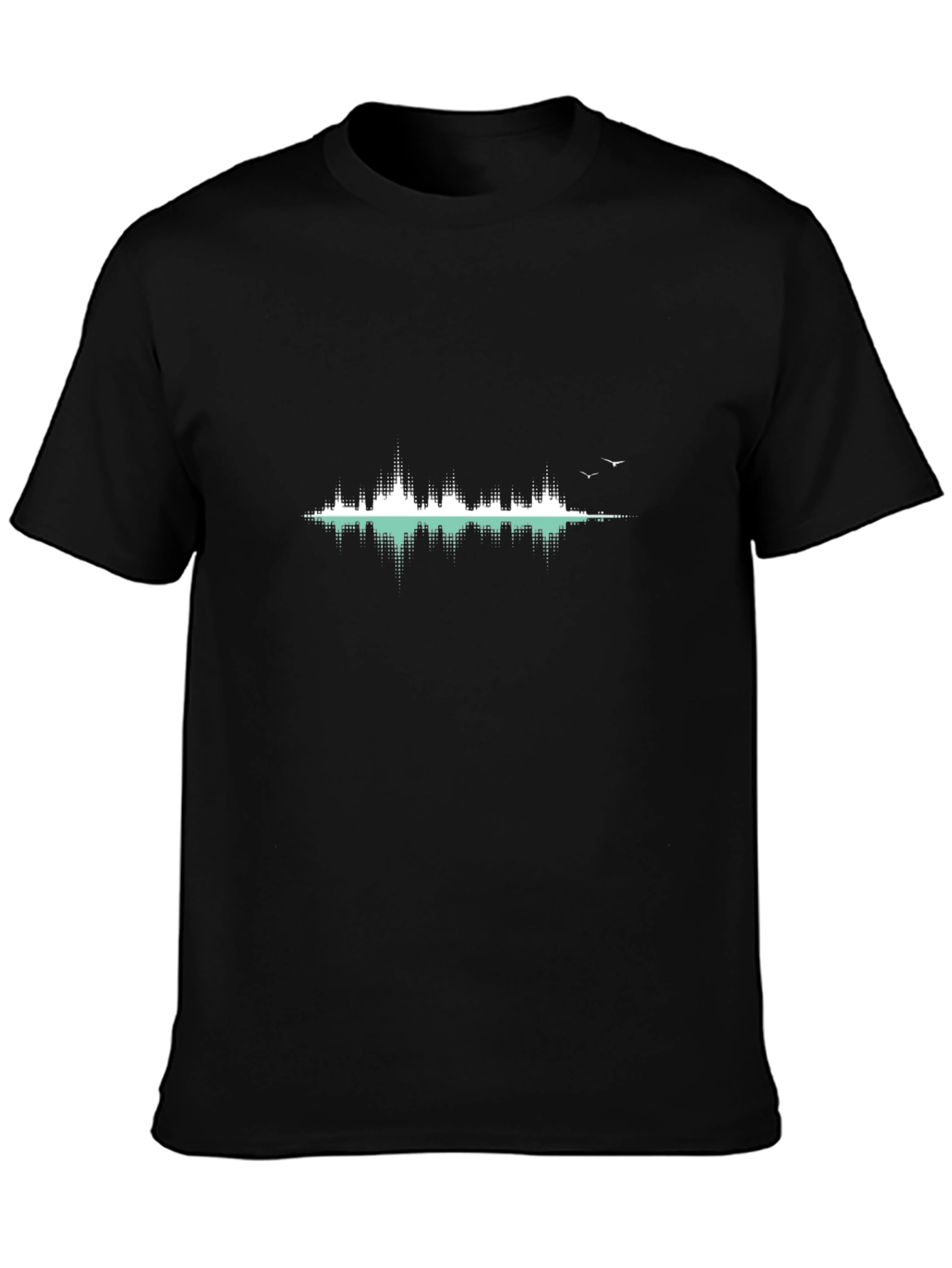 Modern Cityscape Reflection Graphic Tee