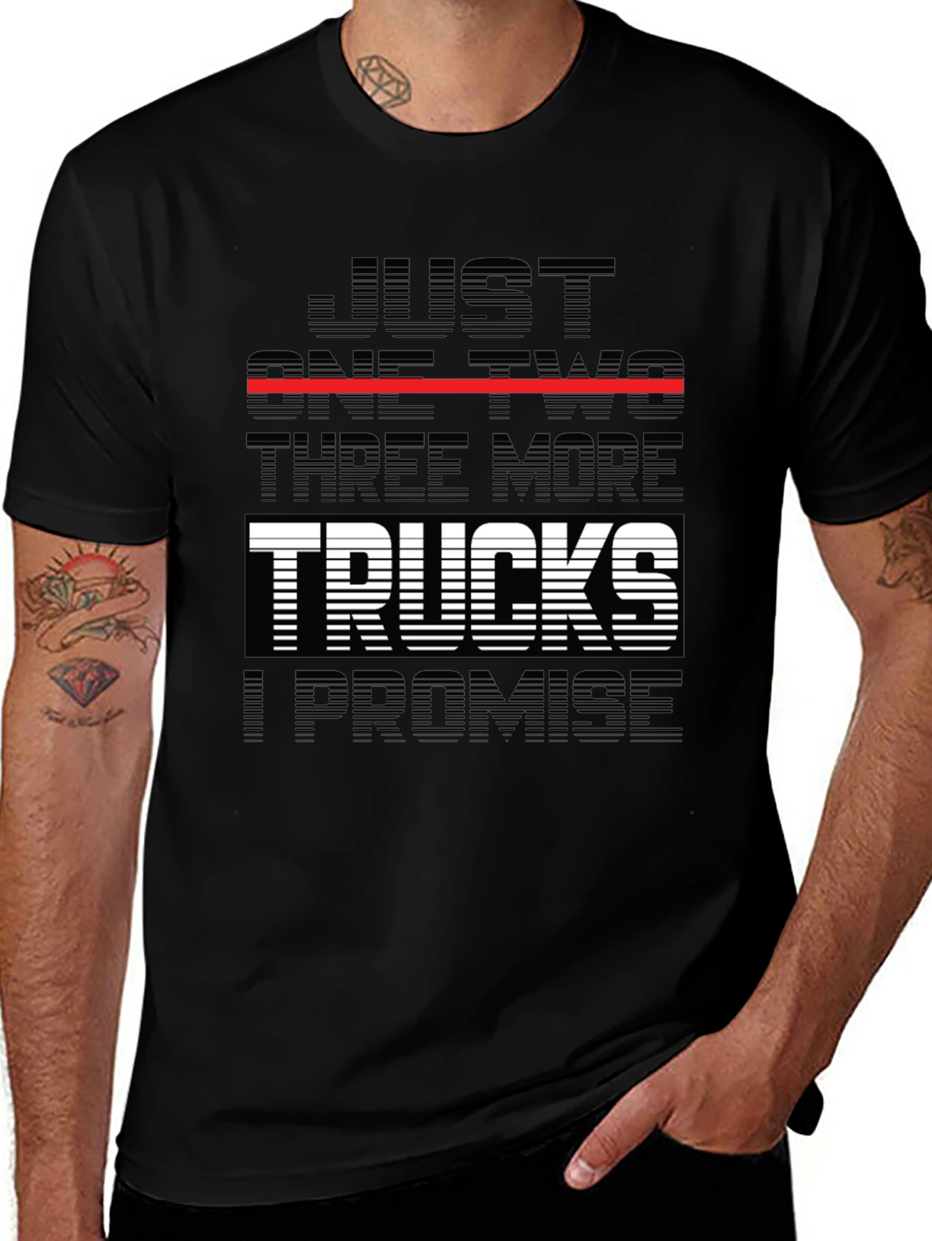 Just One Two Three More Trucks T-Shirt