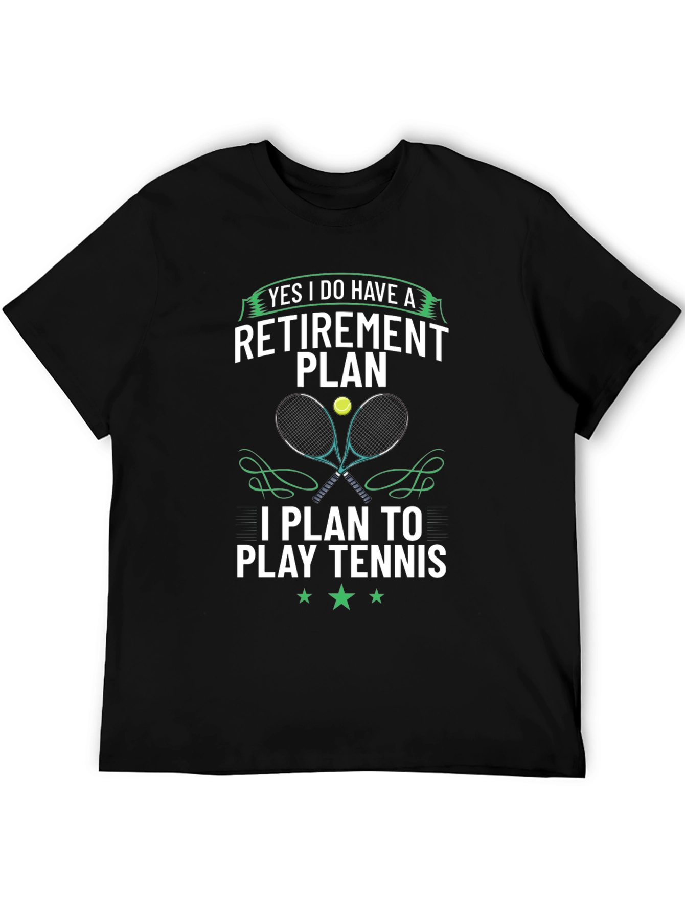Retirement Plan Tennis Graphic Tee