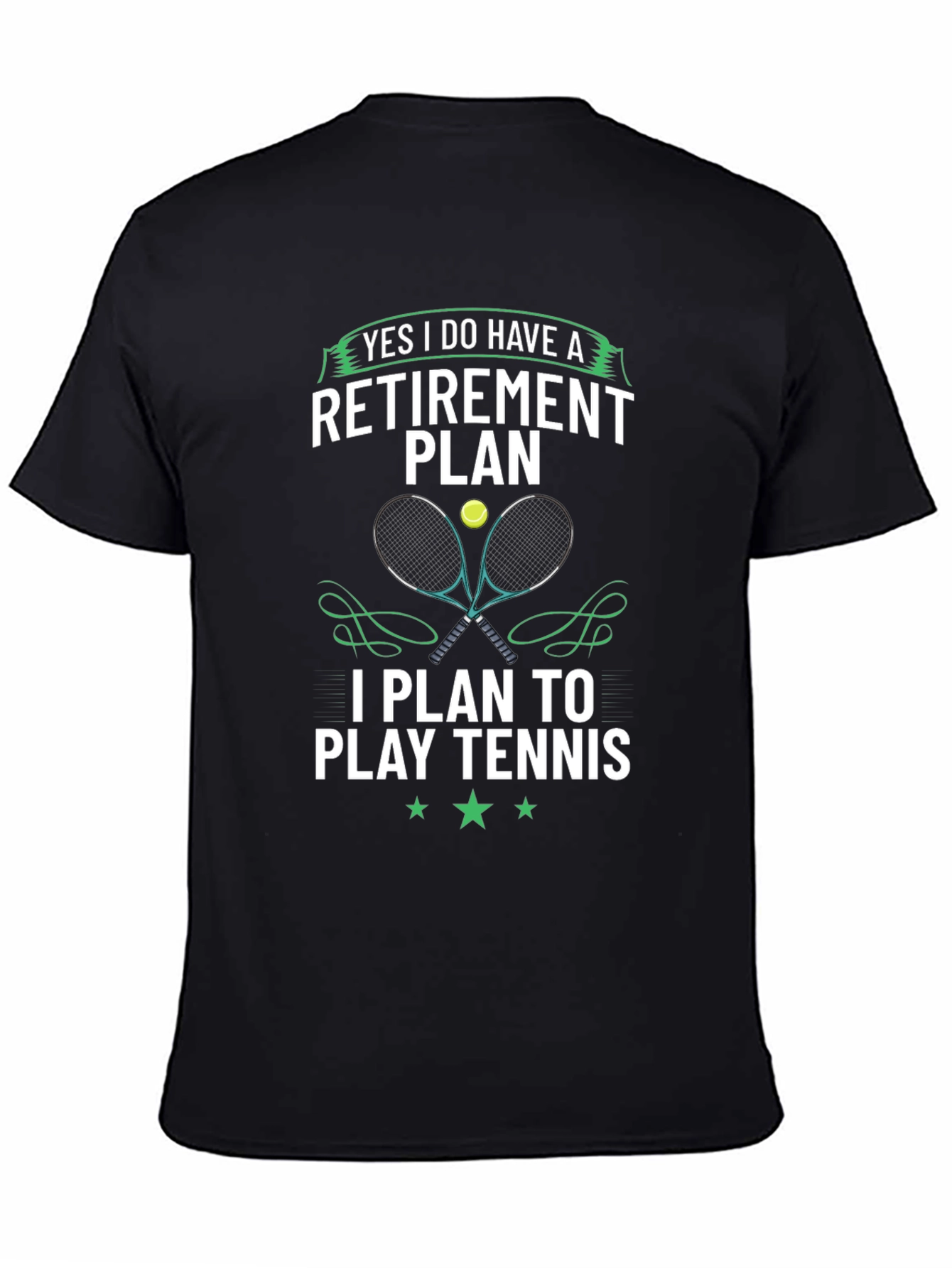 Retirement Plan Tennis Graphic Tee