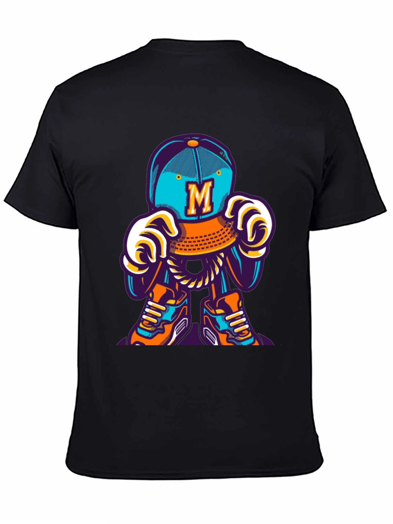 Fun Cartoon Character Graphic T-Shirt - Casual Wear