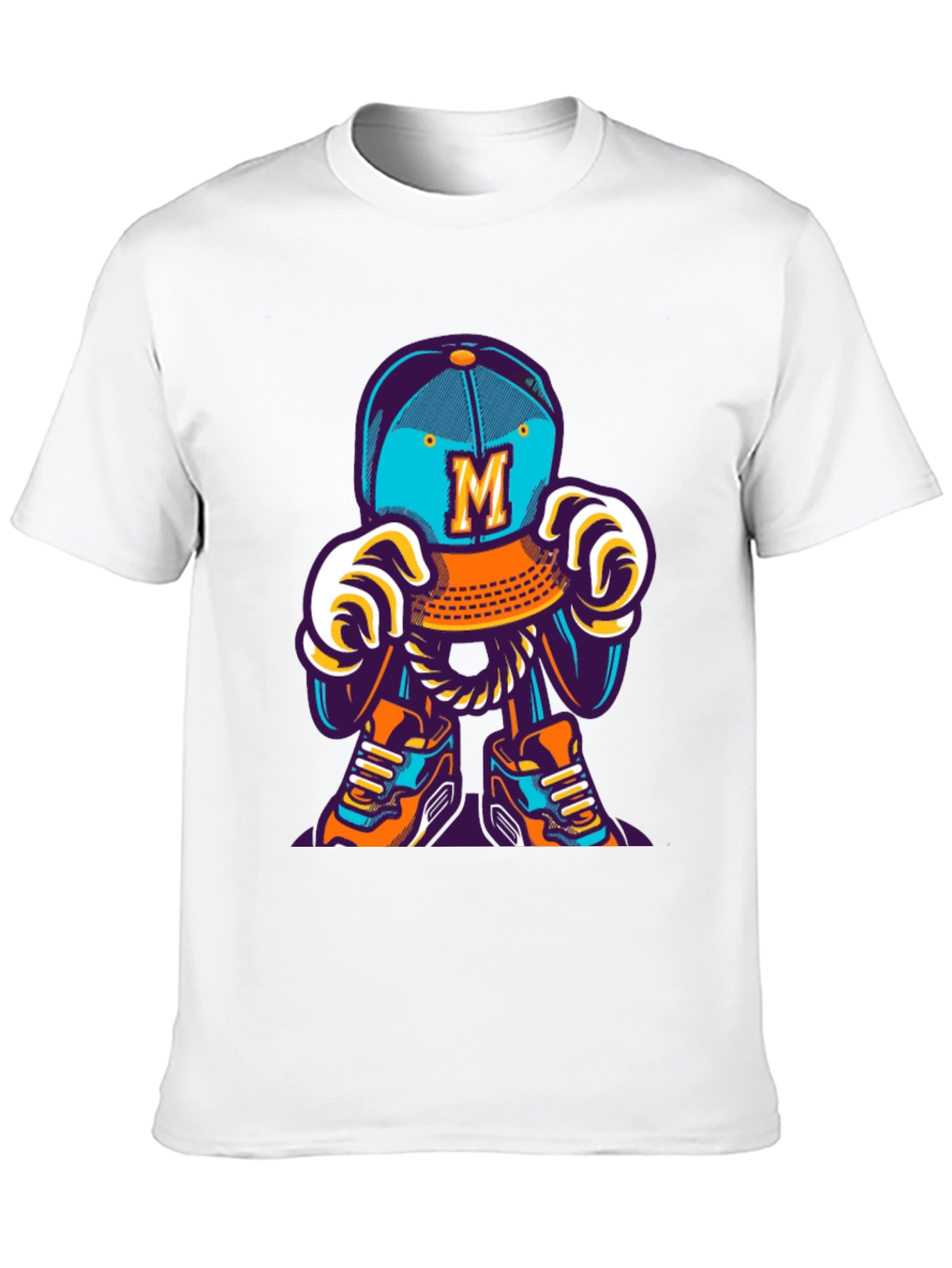 Fun Cartoon Character Graphic T-Shirt - Casual Wear