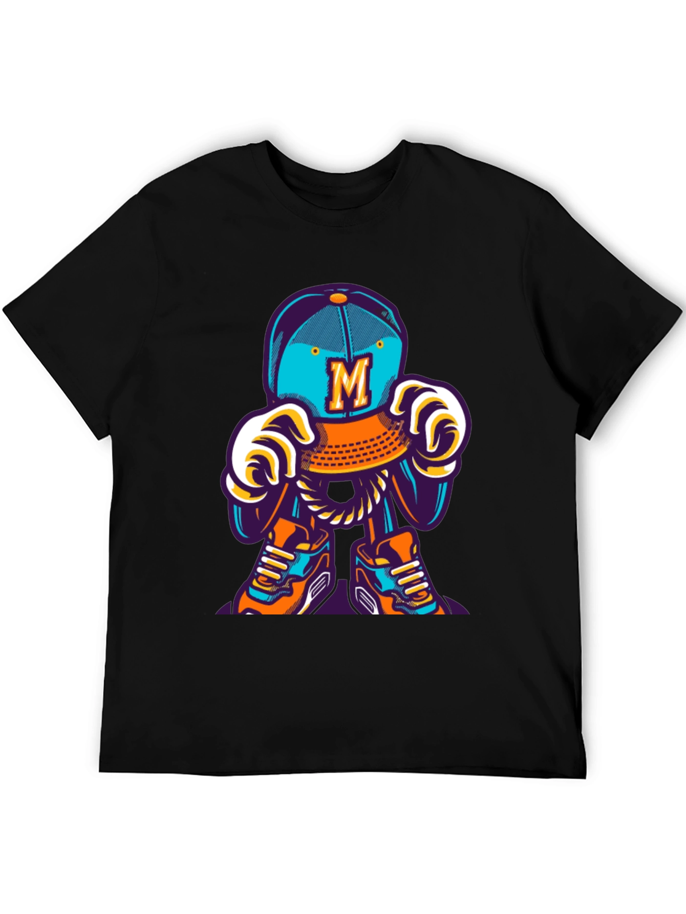 Fun Cartoon Character Graphic T-Shirt - Casual Wear