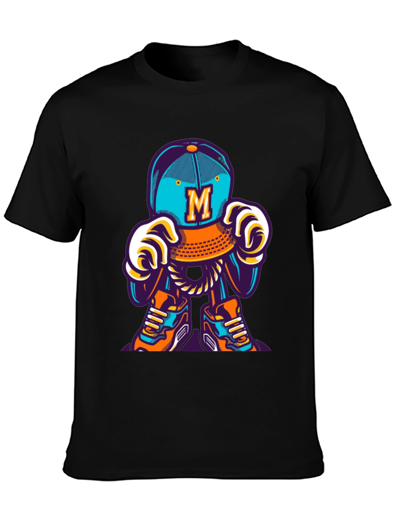 Fun Cartoon Character Graphic T-Shirt - Casual Wear