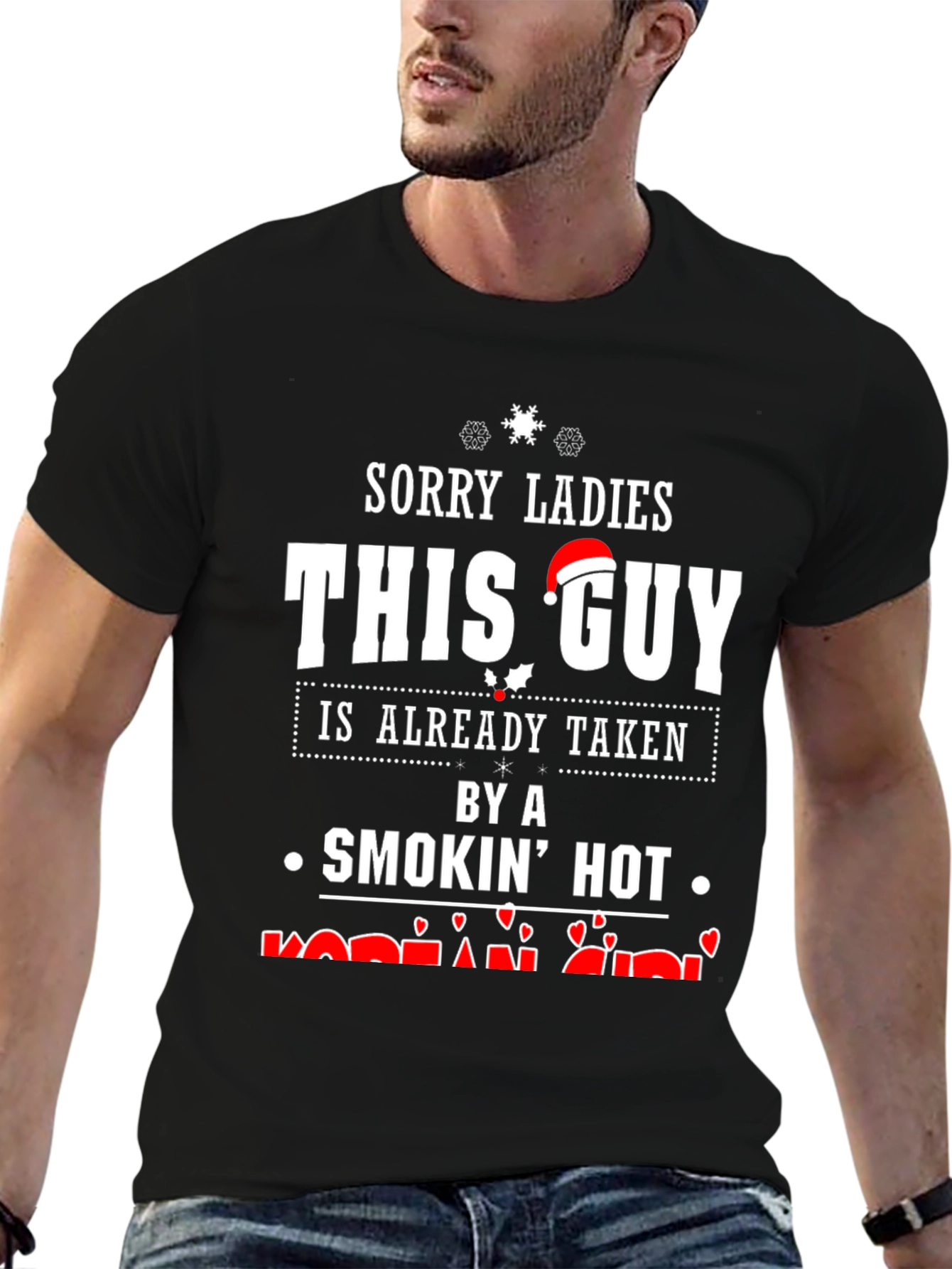 Sorry Ladies This Guy Is Taken Black T-Shirt