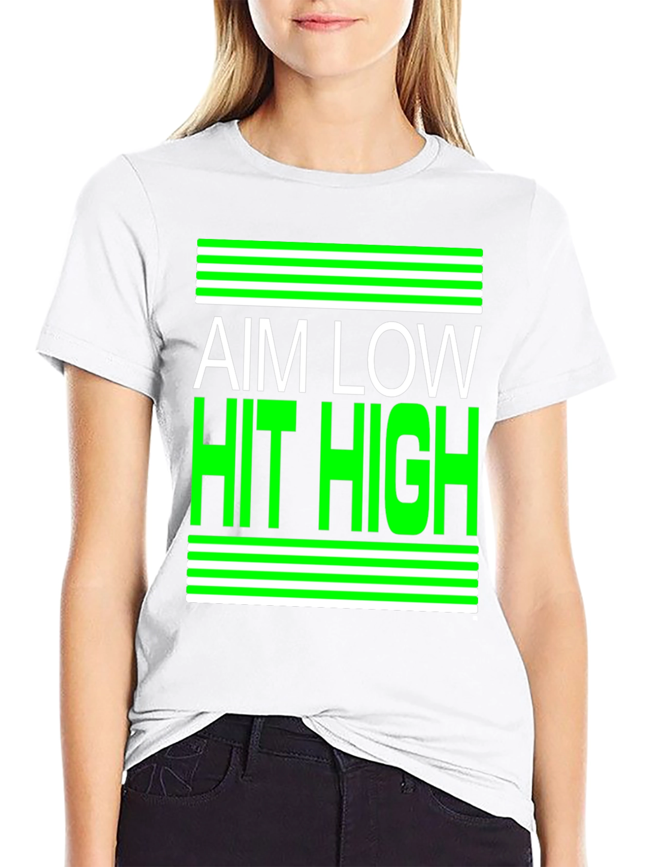 Aim Low Hit High Graphic Tee