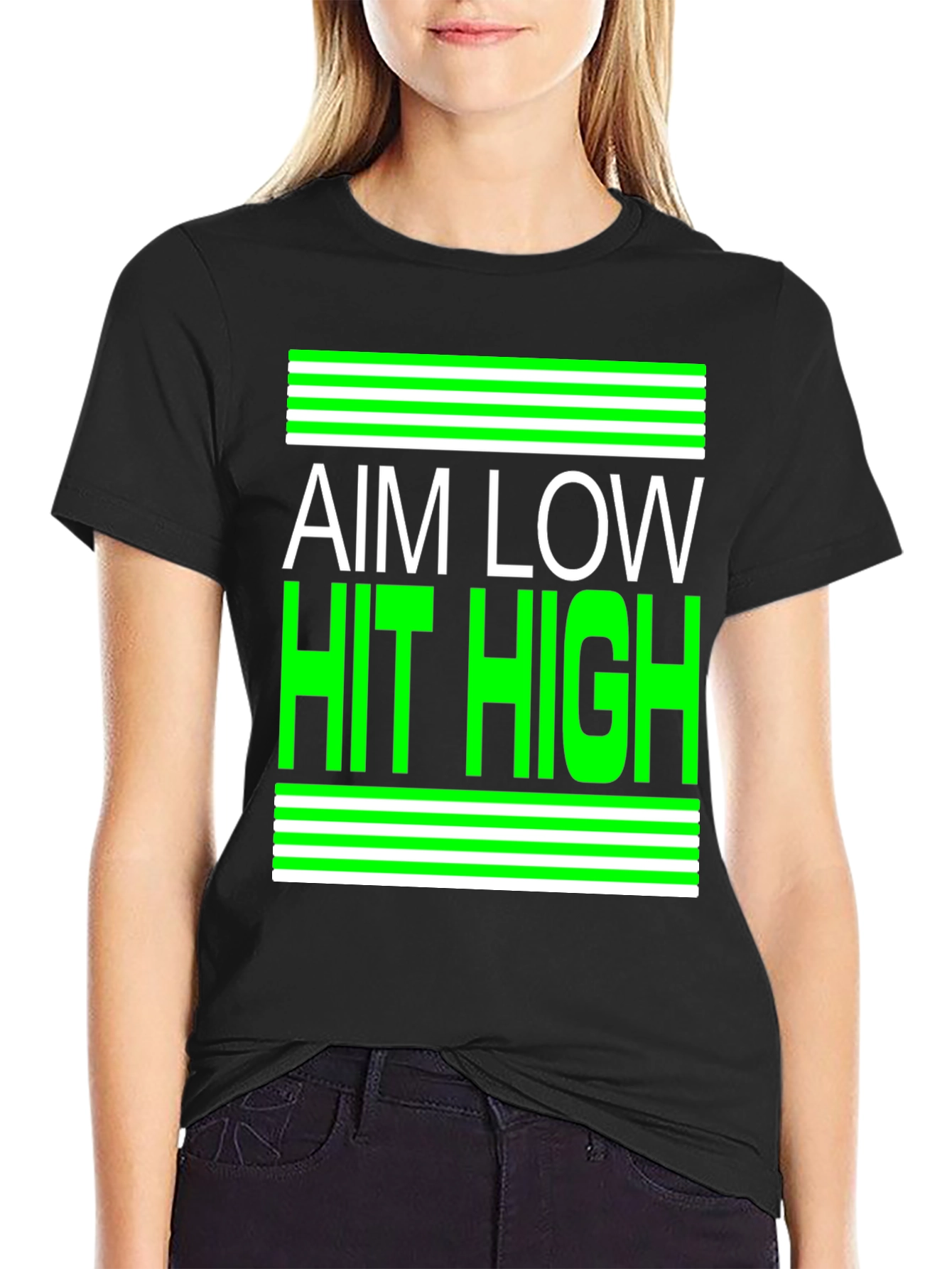Aim Low Hit High Graphic Tee