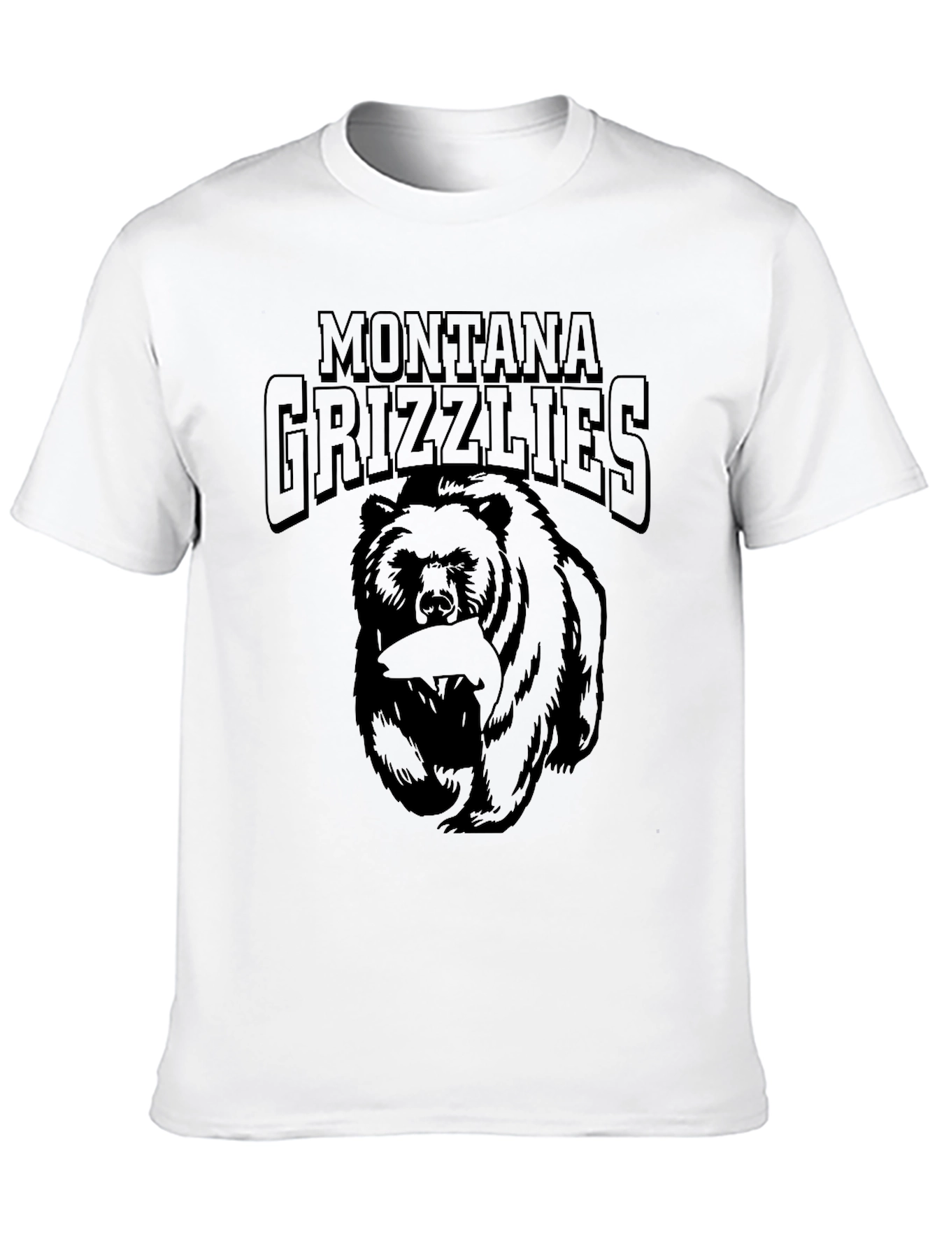 Montana Grizzlies T-Shirt - Black Bear Design