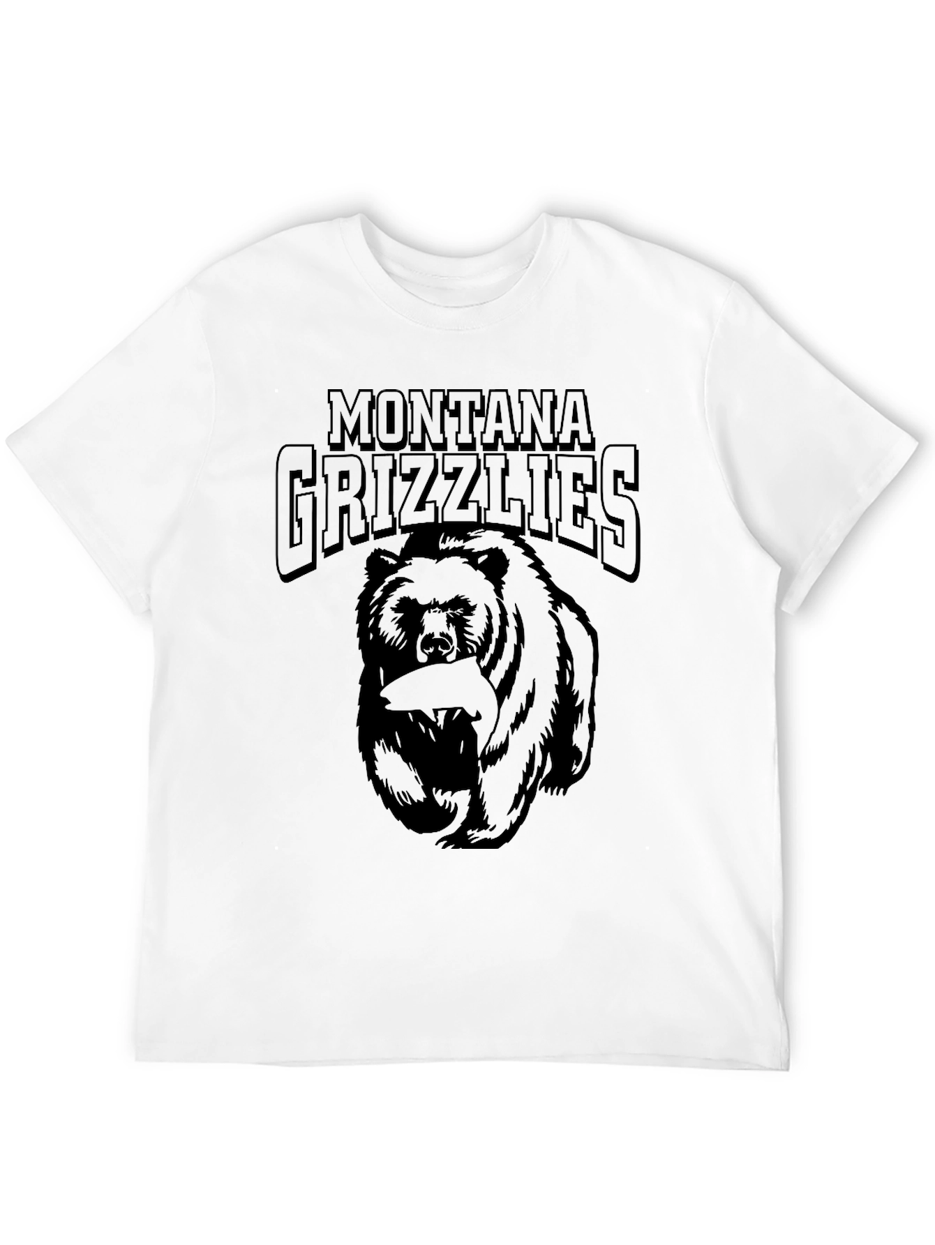 Montana Grizzlies T-Shirt - Black Bear Design