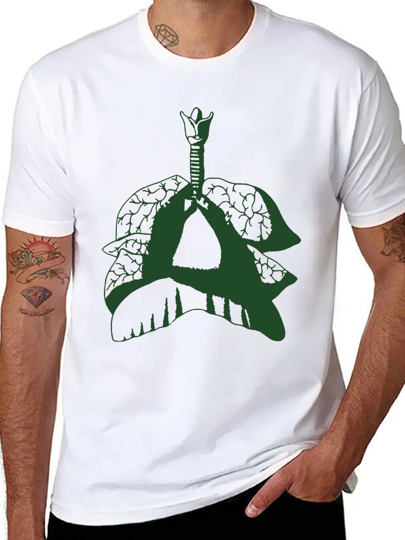 Nature Lungs Graphic Tee - Breathable Comfort