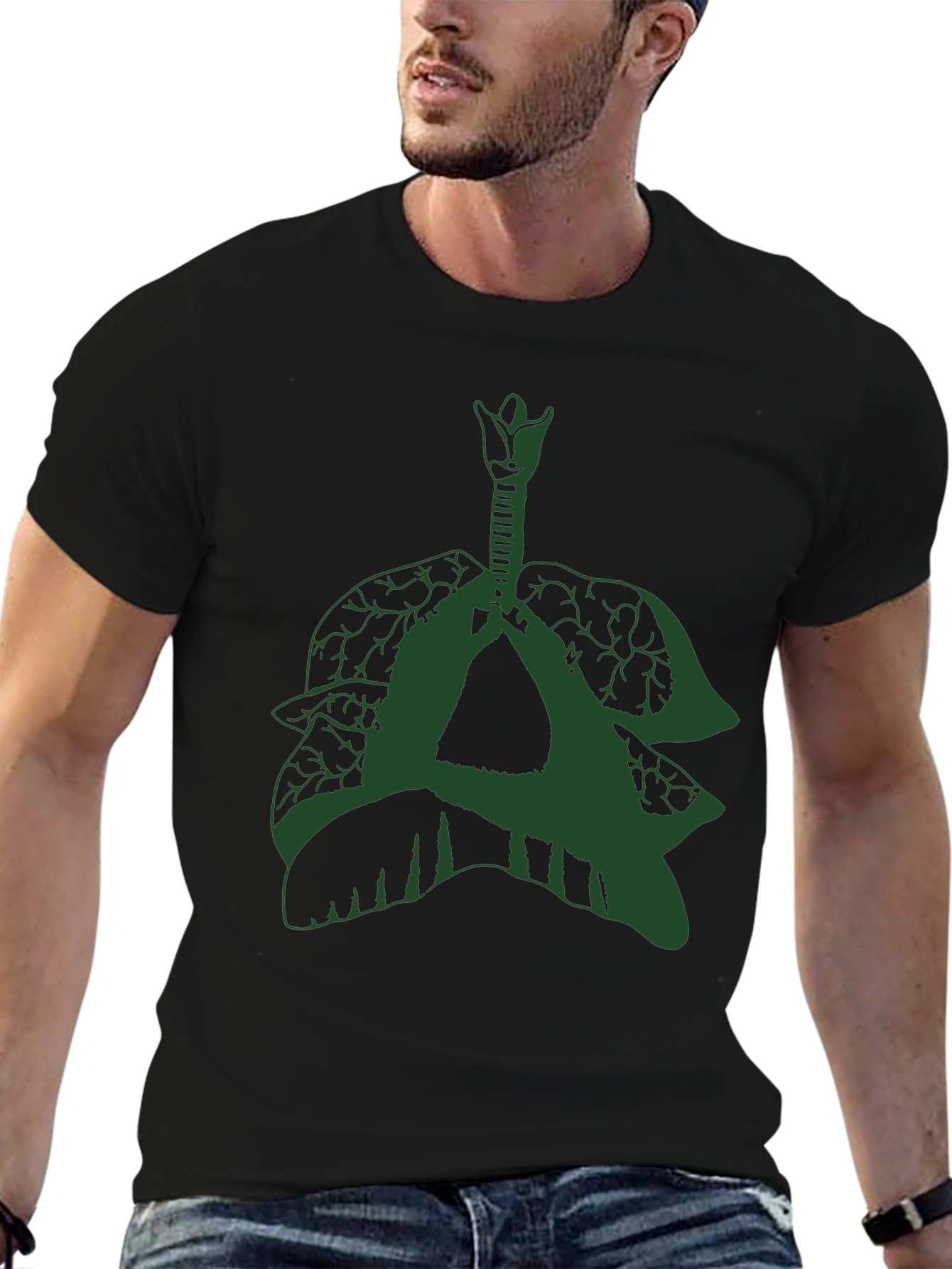 Nature Lungs Graphic Tee - Breathable Comfort