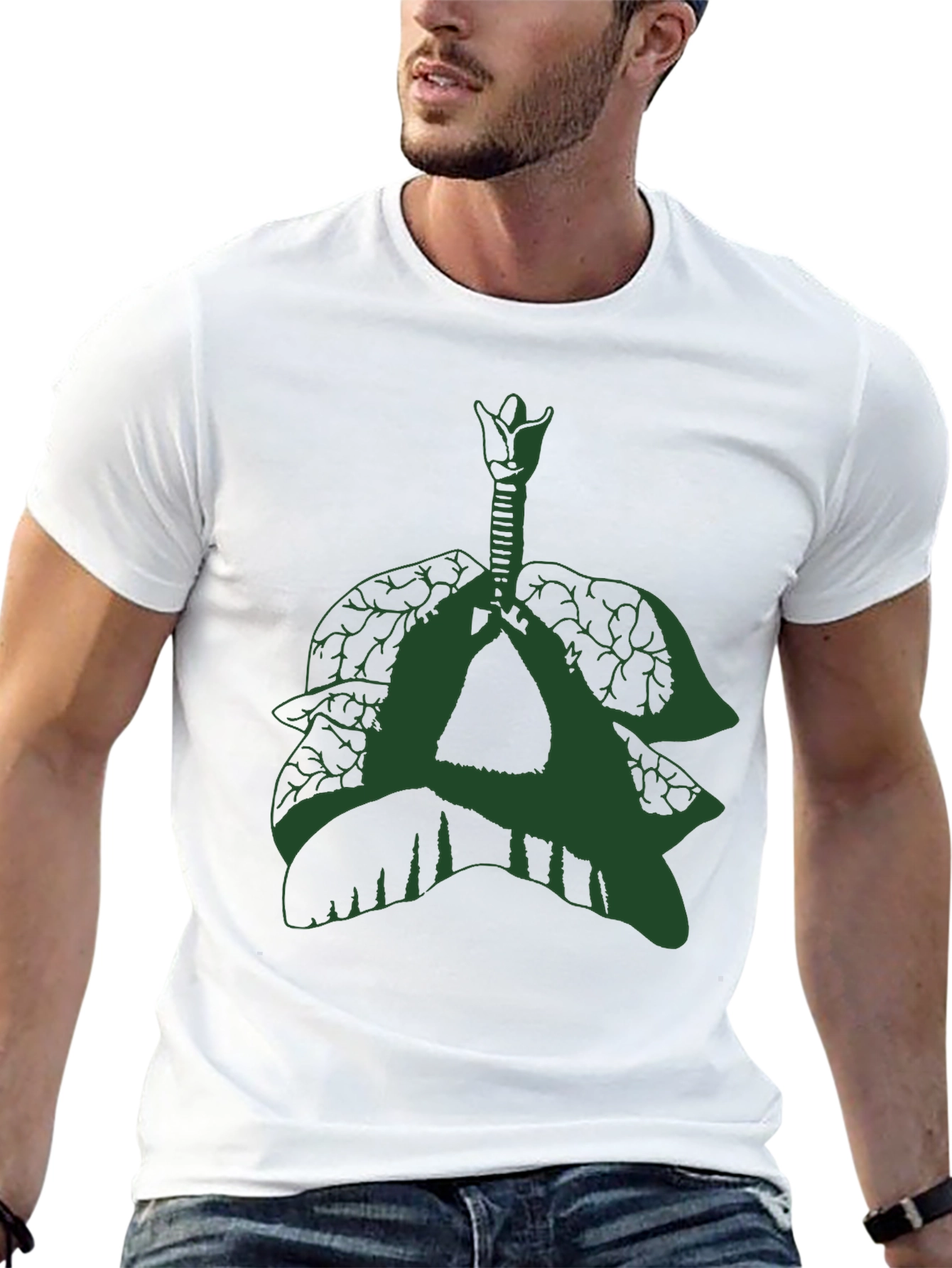 Nature Lungs Graphic Tee - Breathable Comfort