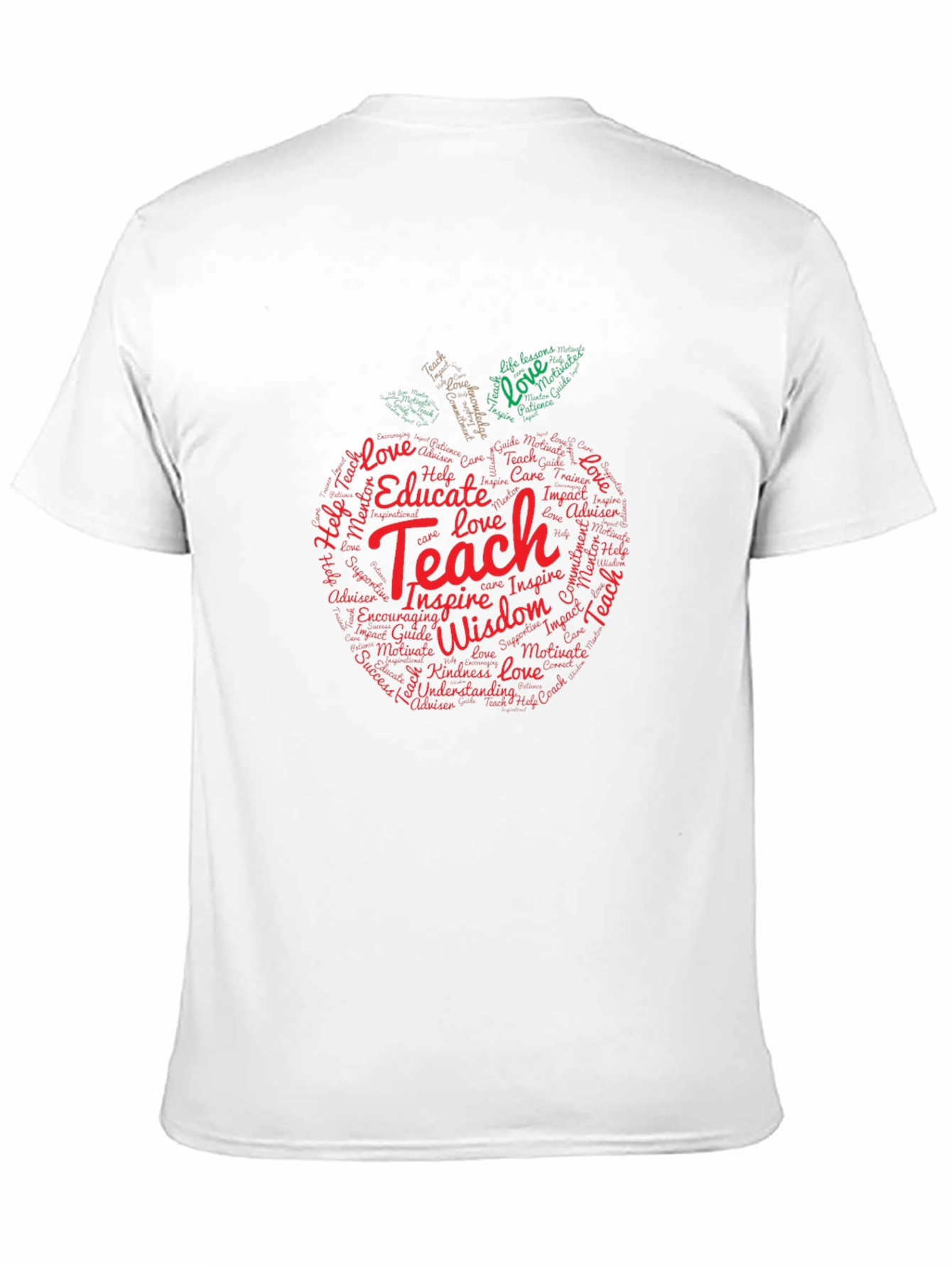 Teacher Apple Word Art T-Shirt