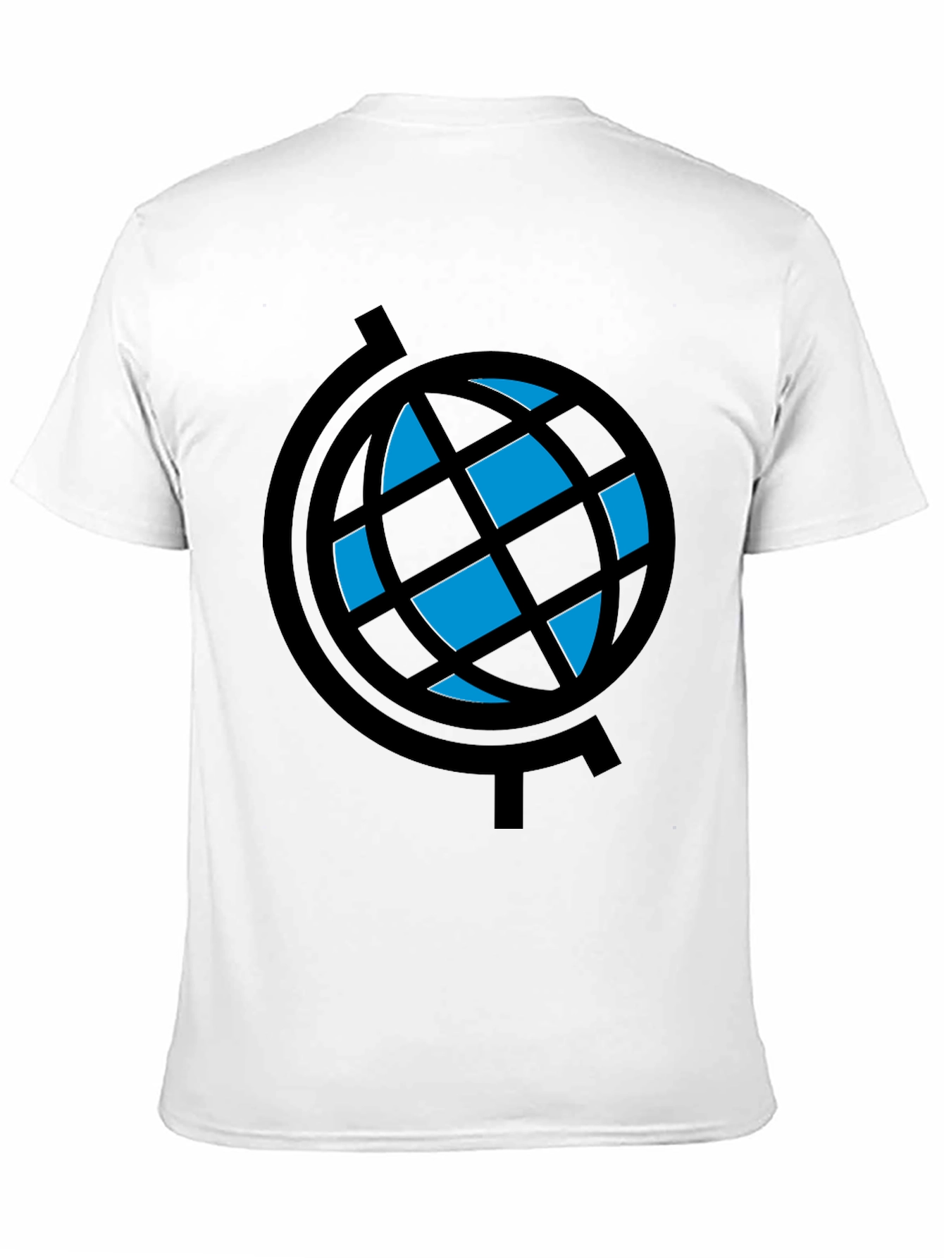 Globe Graphic T-Shirt - Black Crew Neck Tee