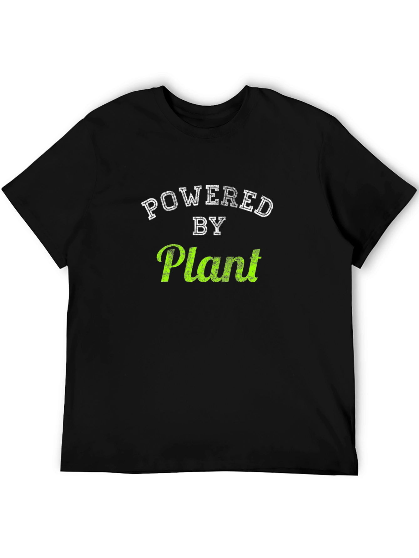 Powered by Plant Graphic T-Shirt - Black