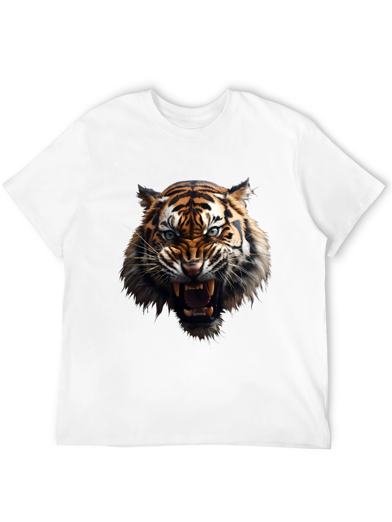 Fierce Tiger Graphic Black T-Shirt