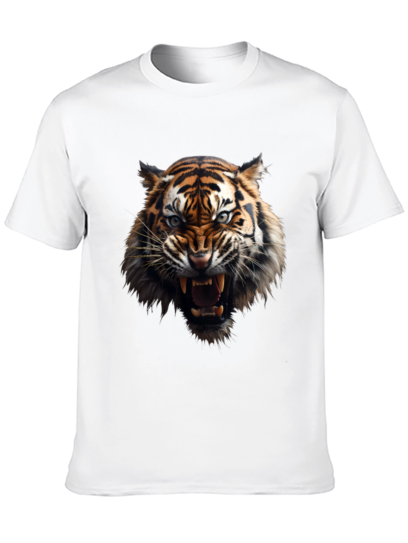Fierce Tiger Graphic Black T-Shirt