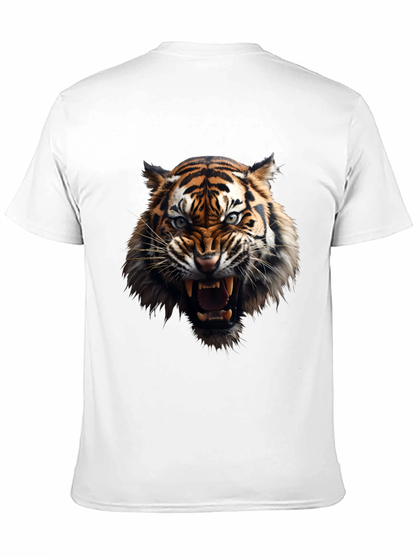 Fierce Tiger Graphic Black T-Shirt