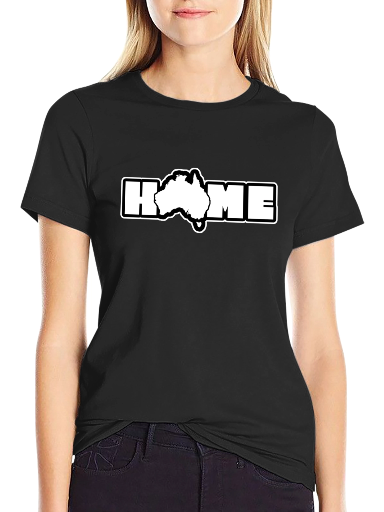 Australia Home T-Shirt - Black Graphic Tee