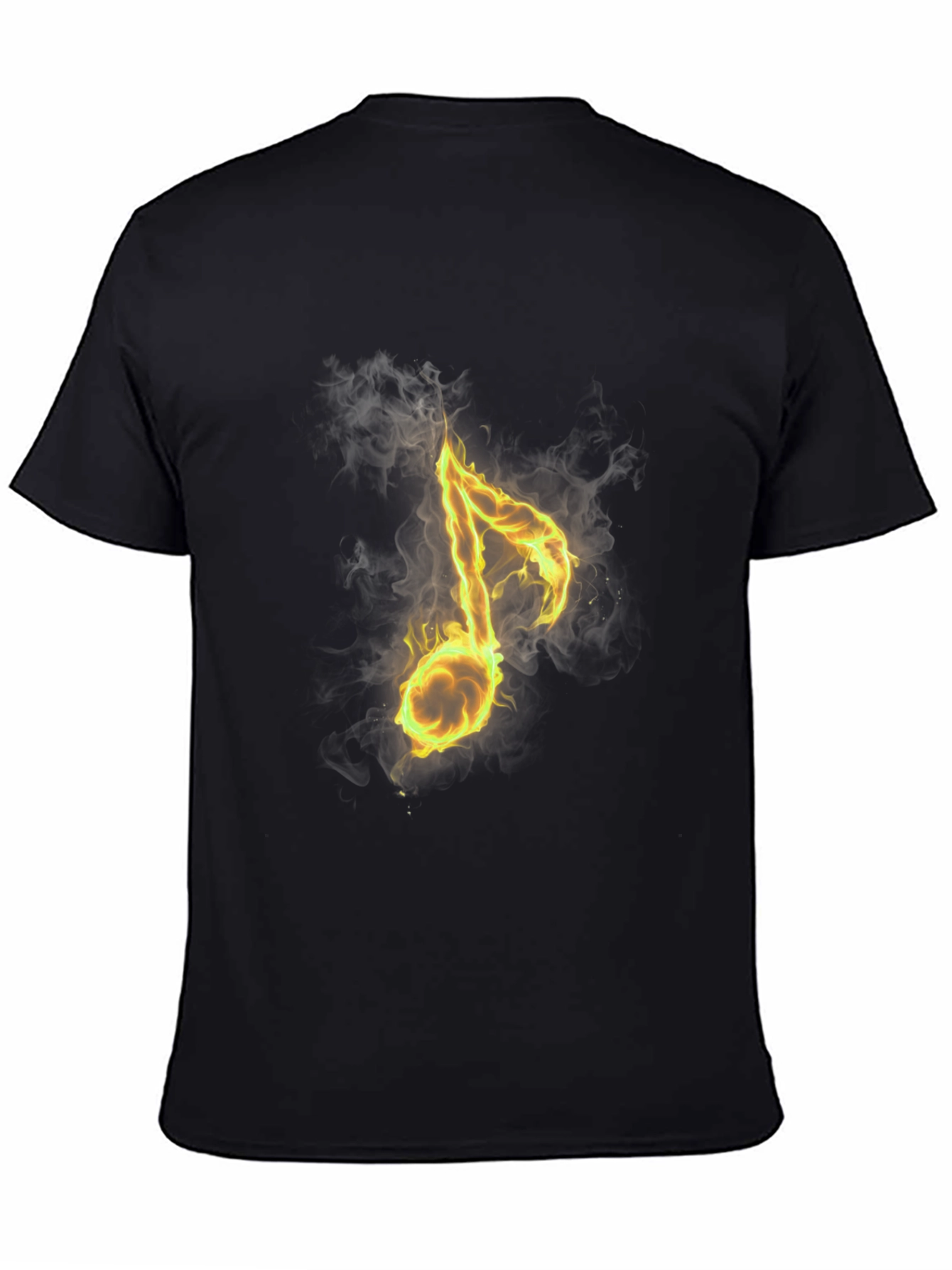 Fiery Note Black T-Shirt