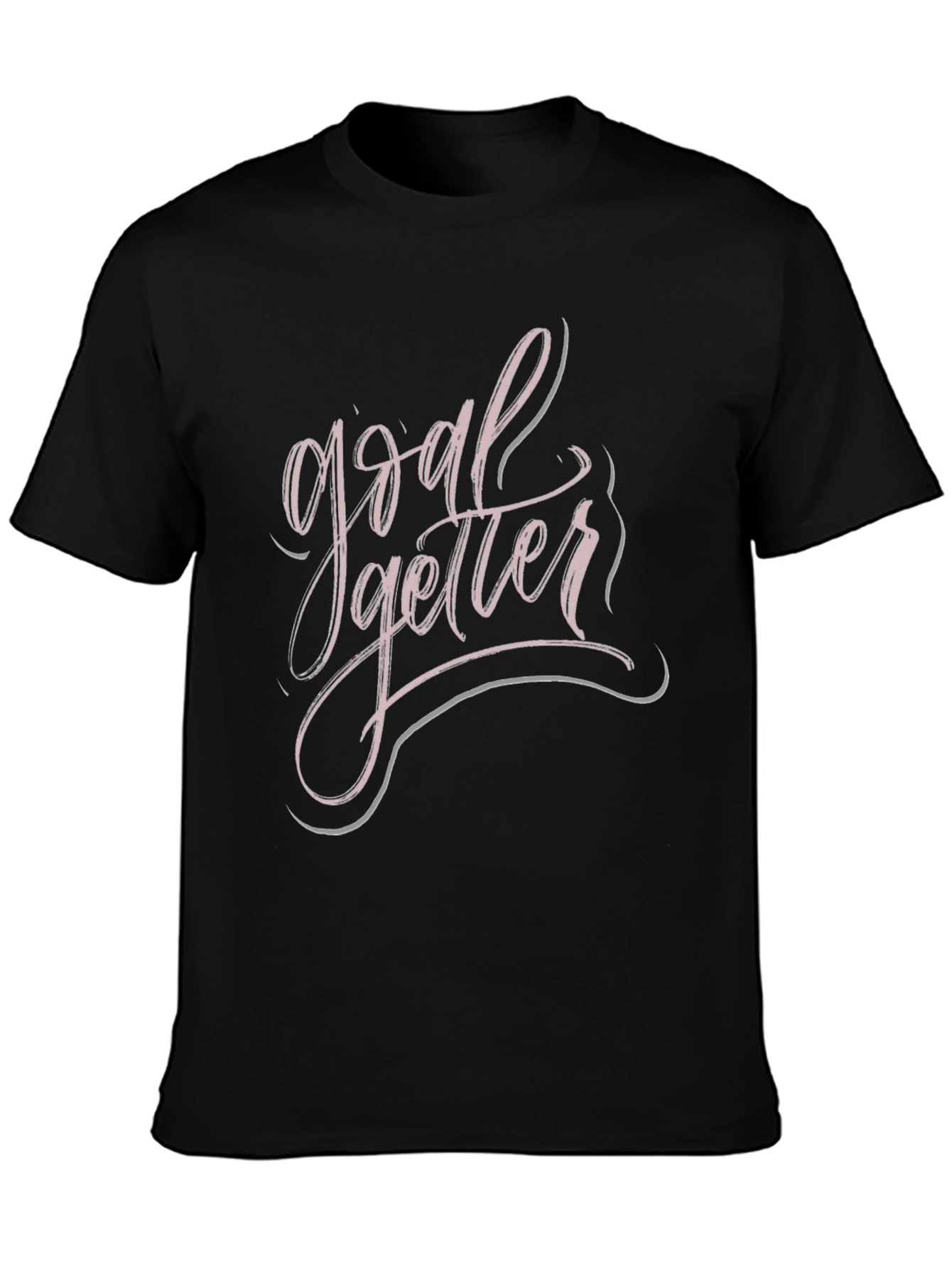 Goal Getter Graphic Tee - Stylish Black T-Shirt