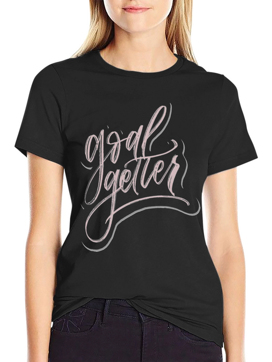 Goal Getter Graphic Tee - Stylish Black T-Shirt
