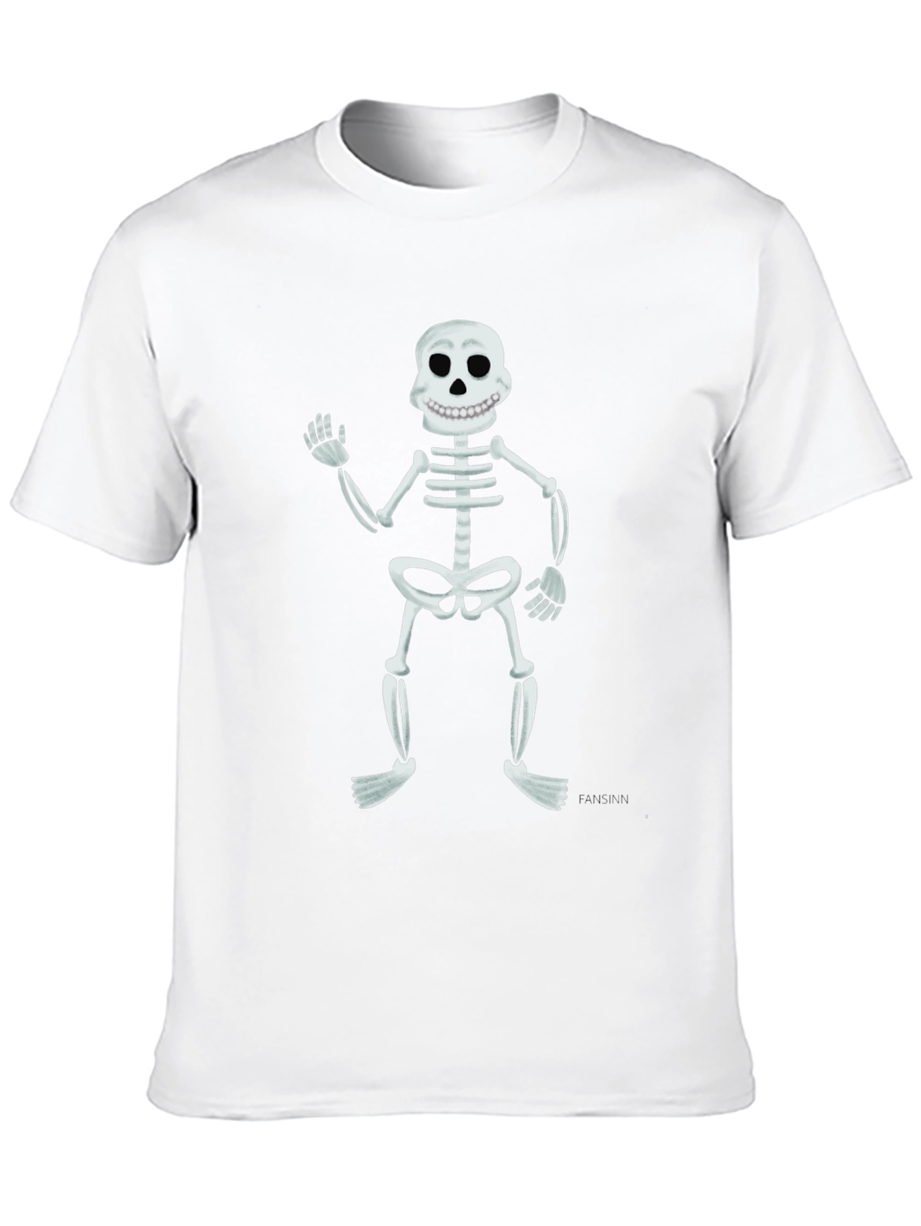 Skeleton Graphic Tee - Mens Black Short Sleeve