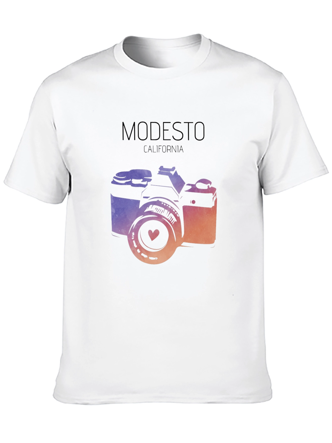 Modesto California Camera Graphic Tee