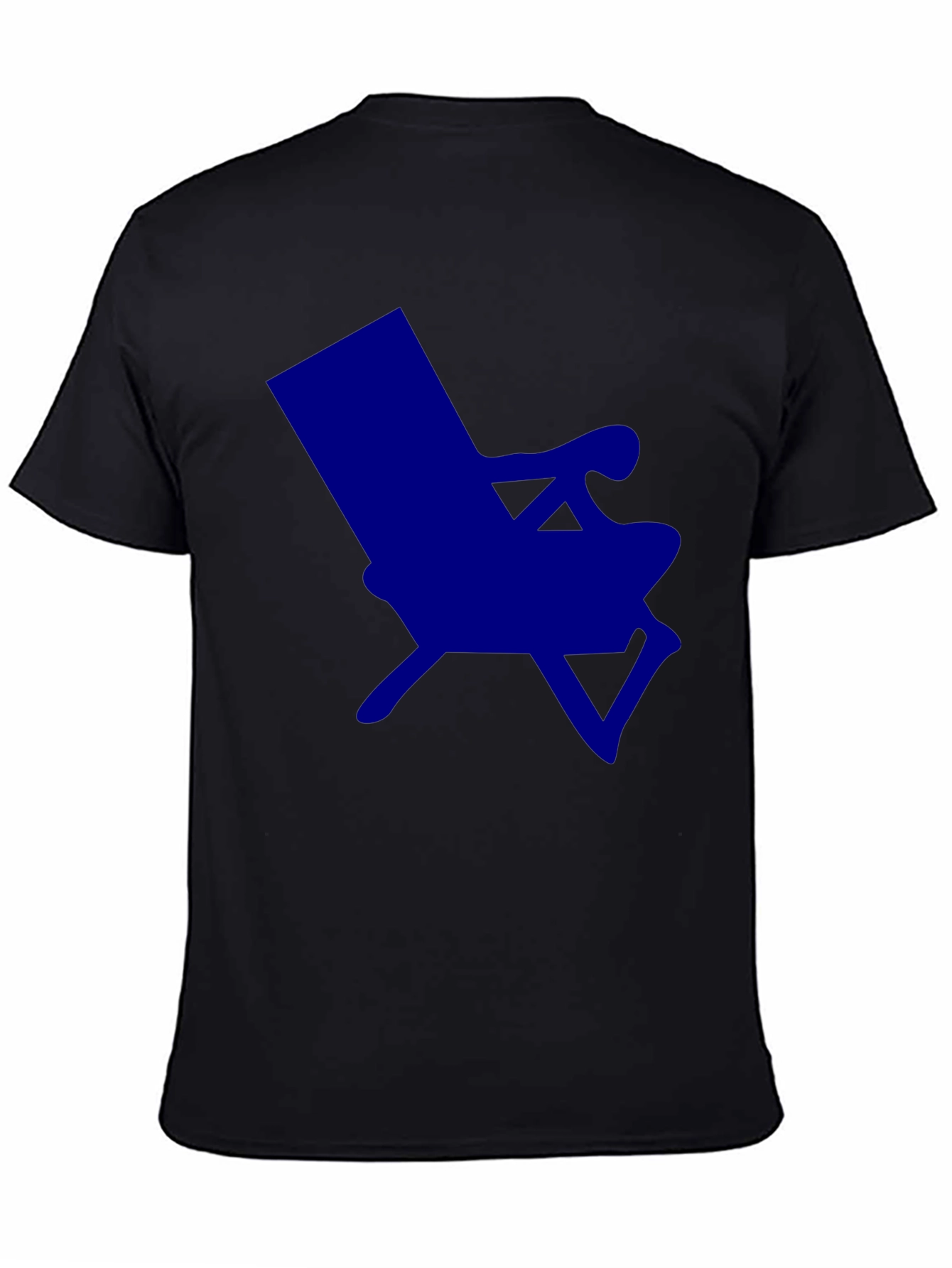 Modern Blue Chair Graphic T-Shirt - Casual Style
